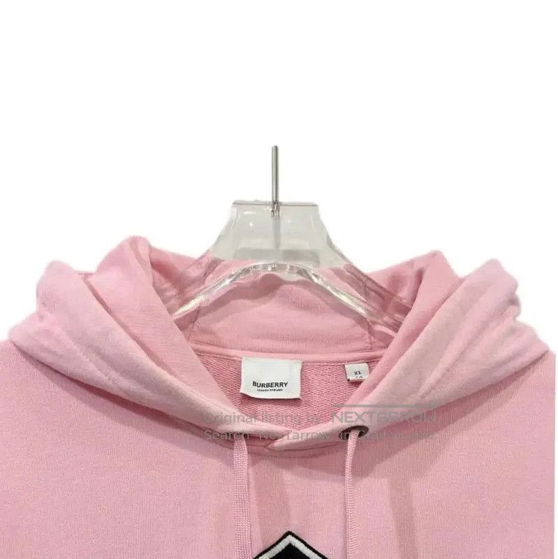 Burberry Burberry Pink Cotton Women's Hoodie. Size XL / US 12-14 / IT 48-50 - 3 Thumbnail