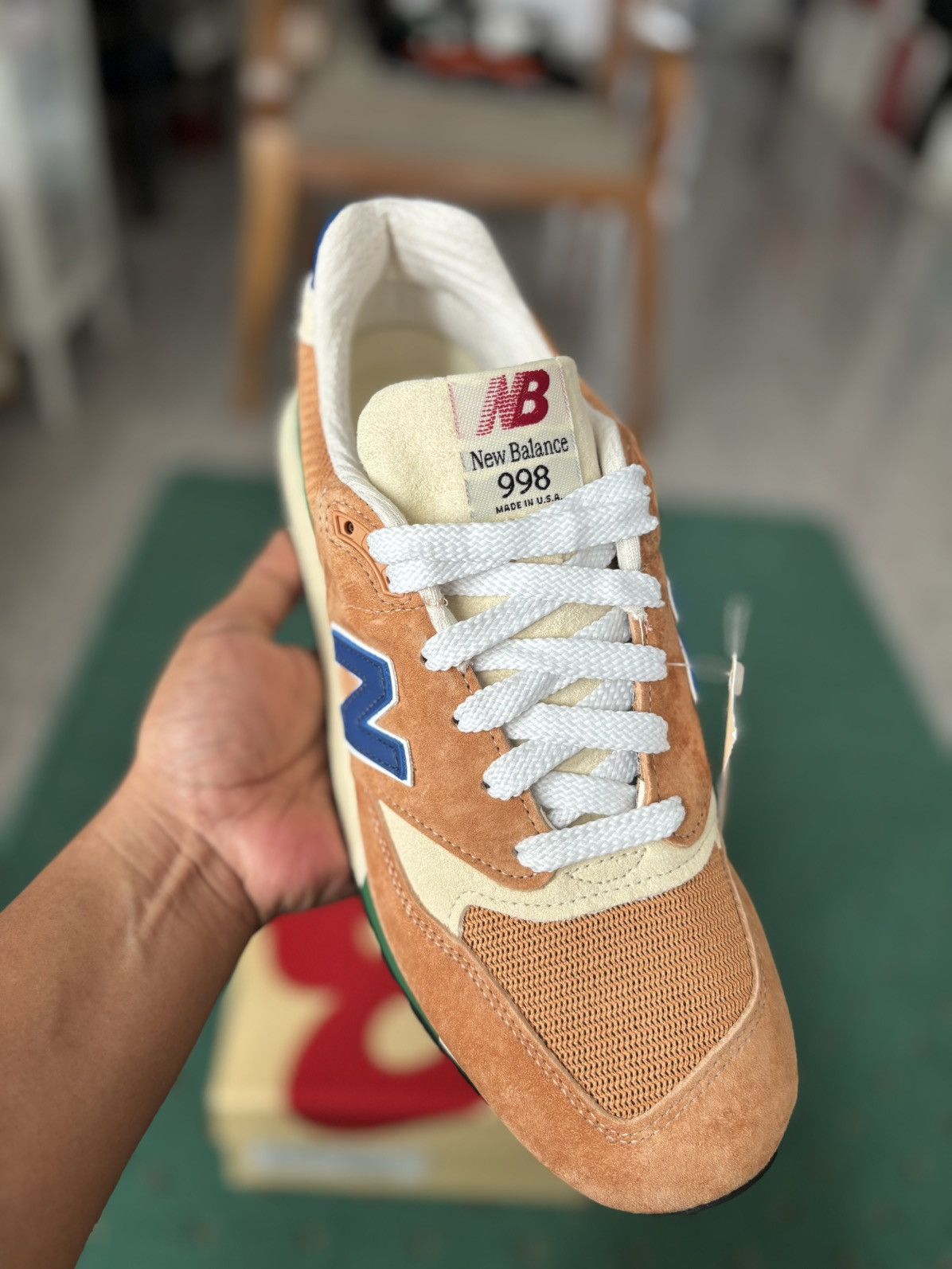 New Balance NEW BALANCE 998 TEDDY SANTIS ROYAL ORANGE MADE IN USA Size US 10 / EU 43 - 3 Thumbnail