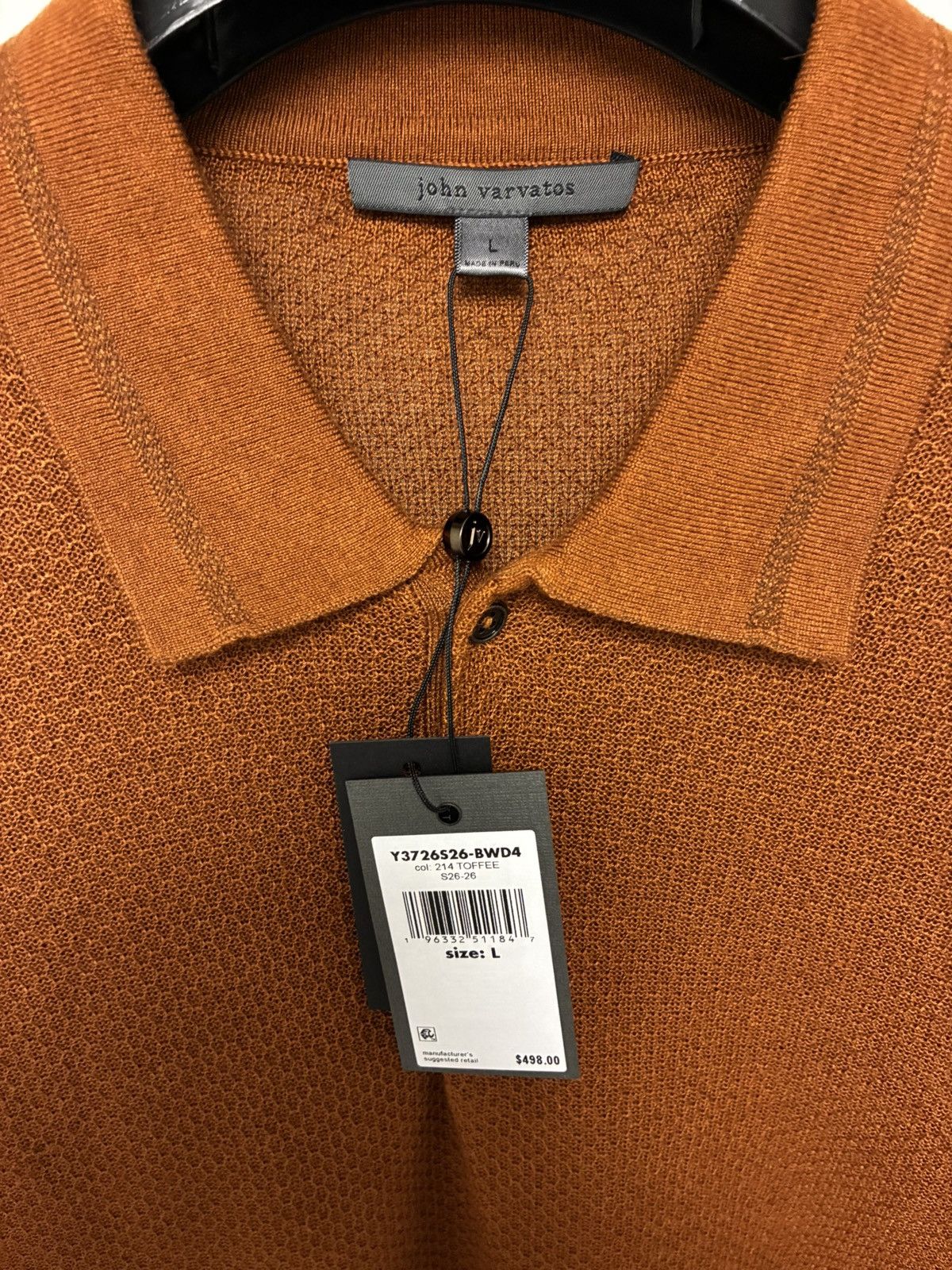 John Varvatos Venturi Polo Large Size US L / EU 52-54 / 3 - 10 Thumbnail
