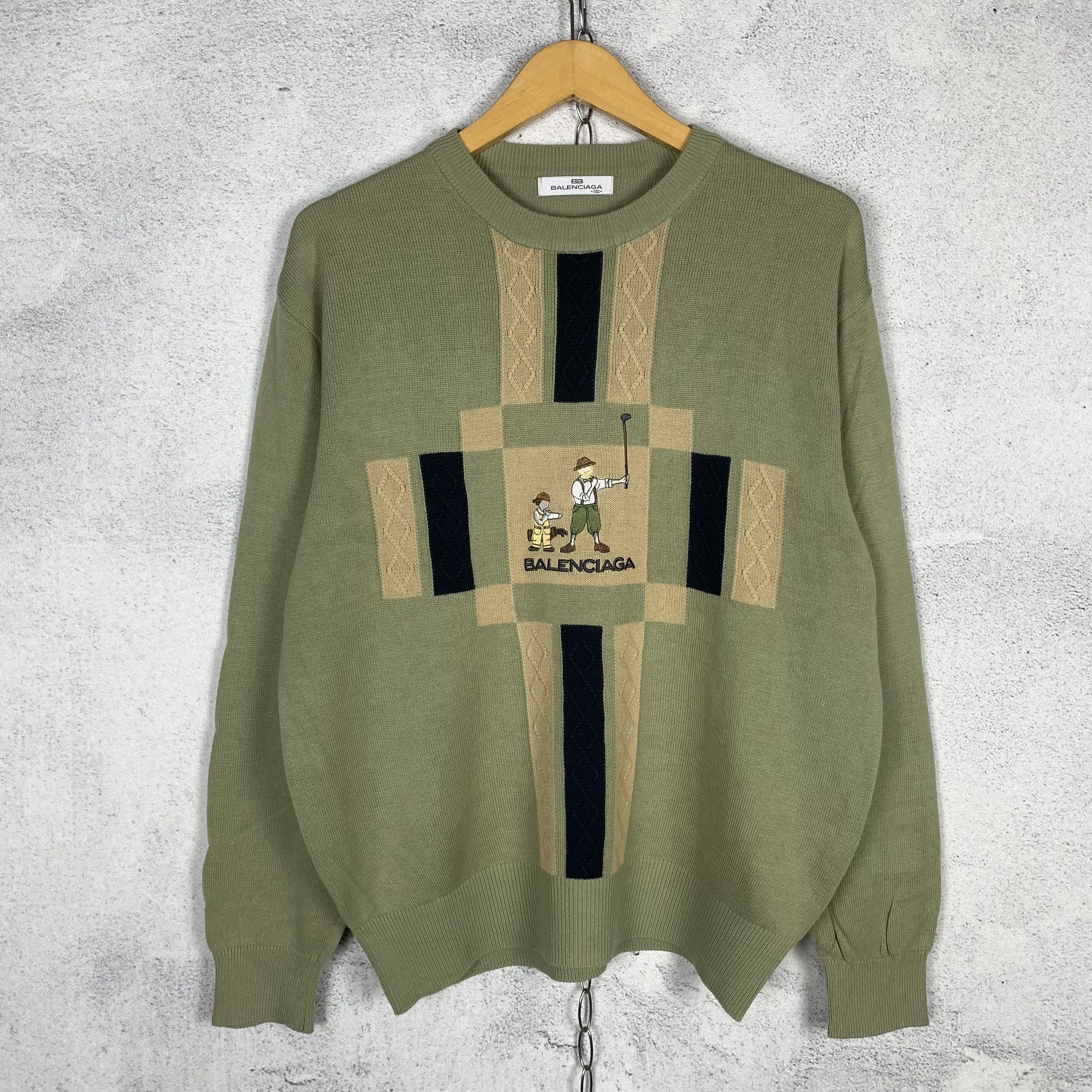 トップス BALENCIAGA Upcycled Socks Sweater Balenciaga Upcycled