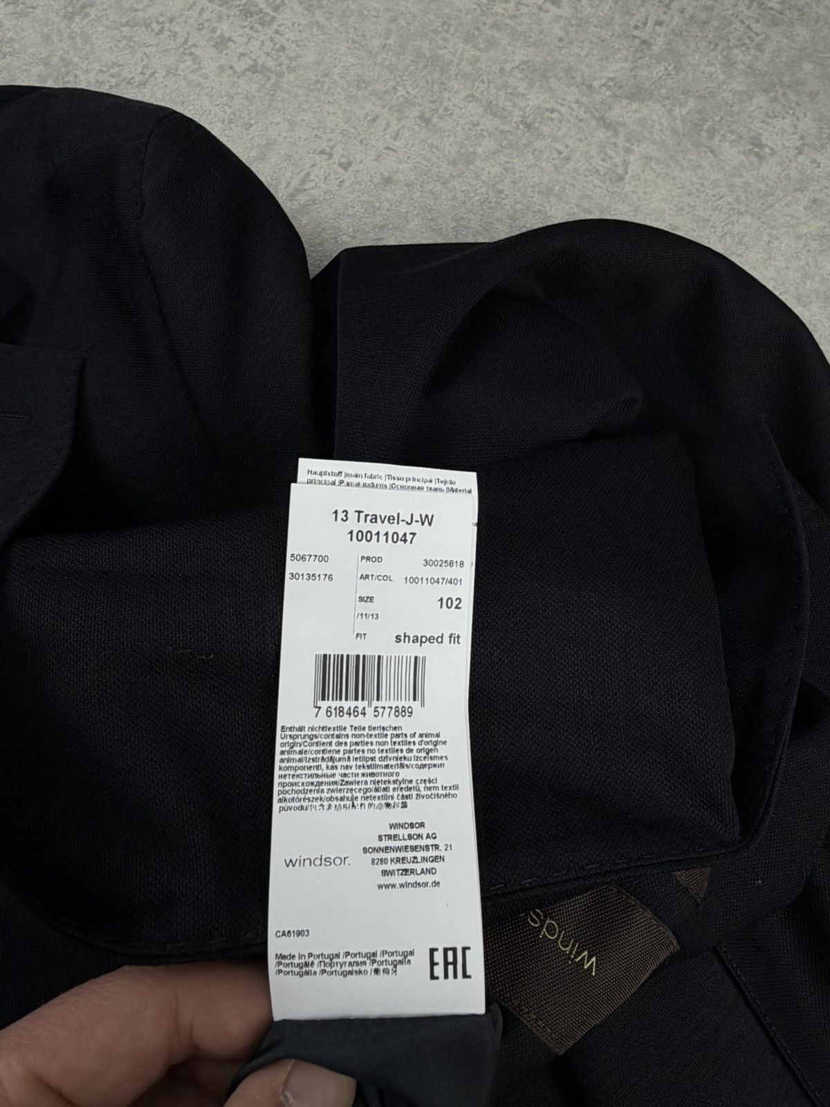 Other Windsor Navy Wool Blazer Reda Active Travel Jacket Size 102 Size US L / EU 52-54 / 3 - 11 Thumbnail