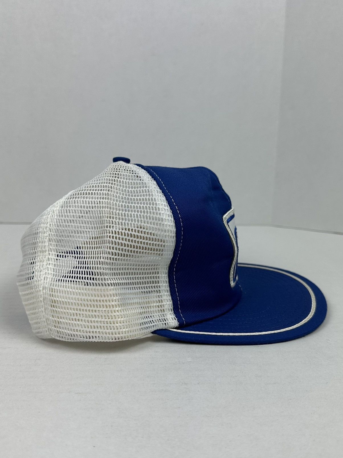 Vintage Vintage Bowman Trucker Patch Logo Snapback Mesh Hat 80s Size ONE SIZE - 4 Thumbnail