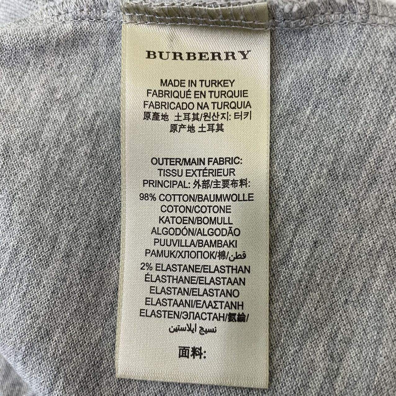 Burberry Burberry Grey Solid Polo Shirt K26WX Size S / US 4 / IT 40 - 7 Thumbnail