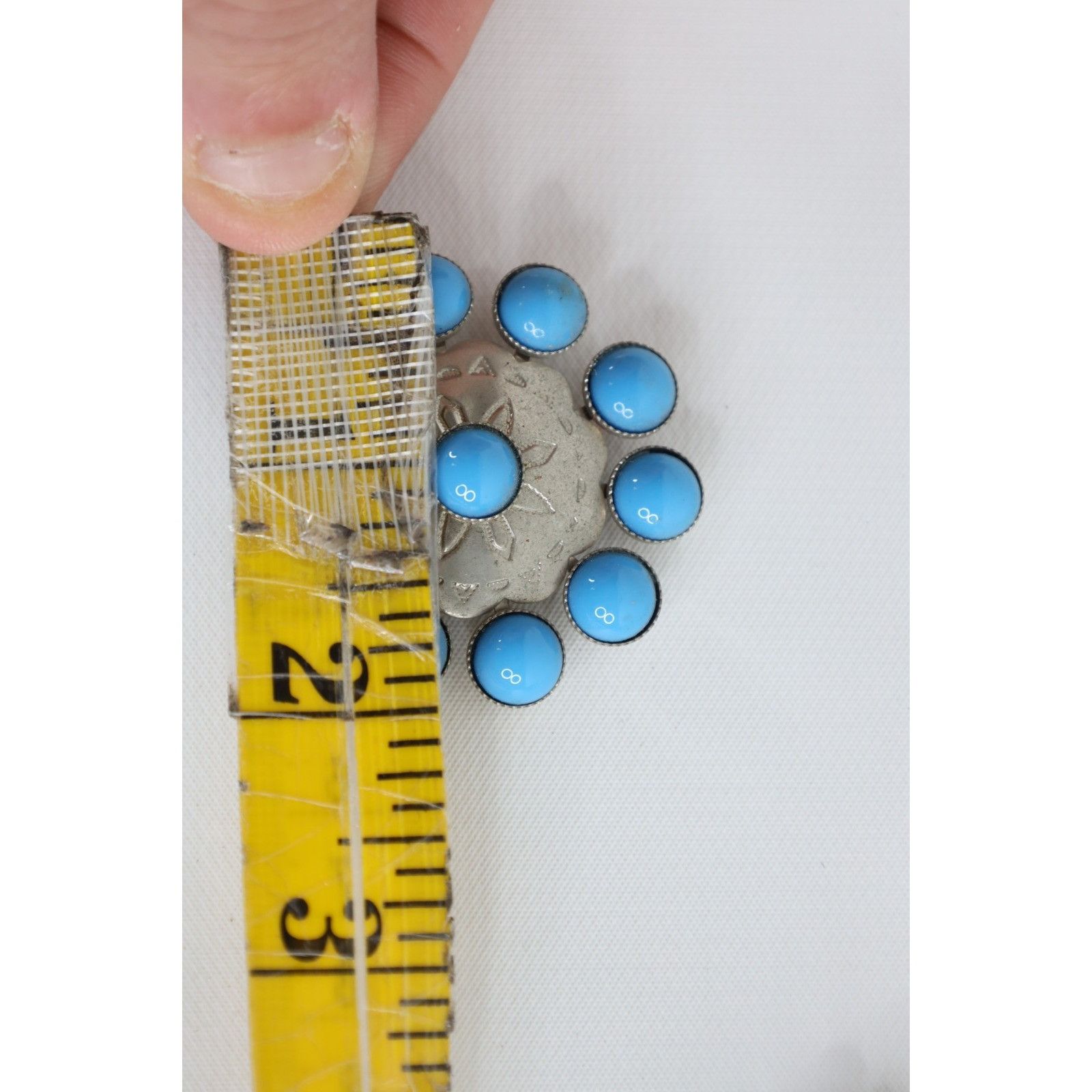 Vintage Vintage 70s 80s Lot of 5 Steel Beaded Glass Brooches Size ONE SIZE - 9 Thumbnail