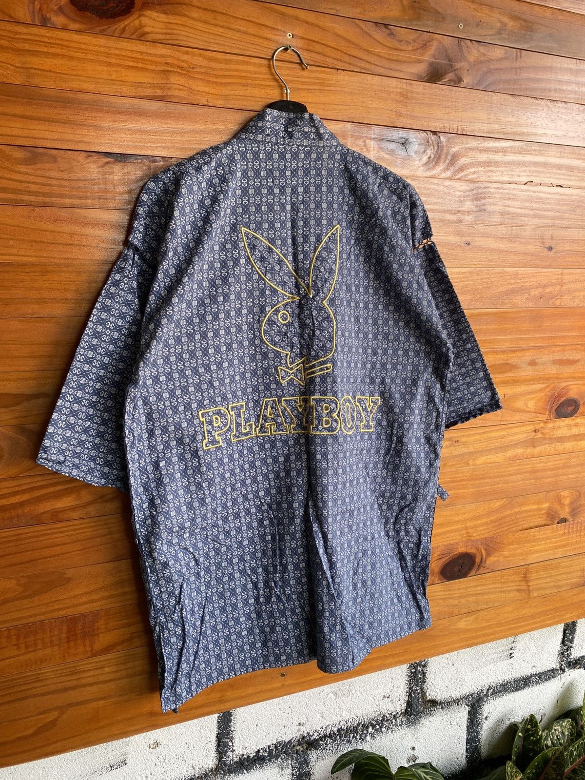 Playboy Vintage Playboy Japanese Pattern Kimono Jacket Yukata Style Size US M / EU 48-50 / 2 - 10 Thumbnail