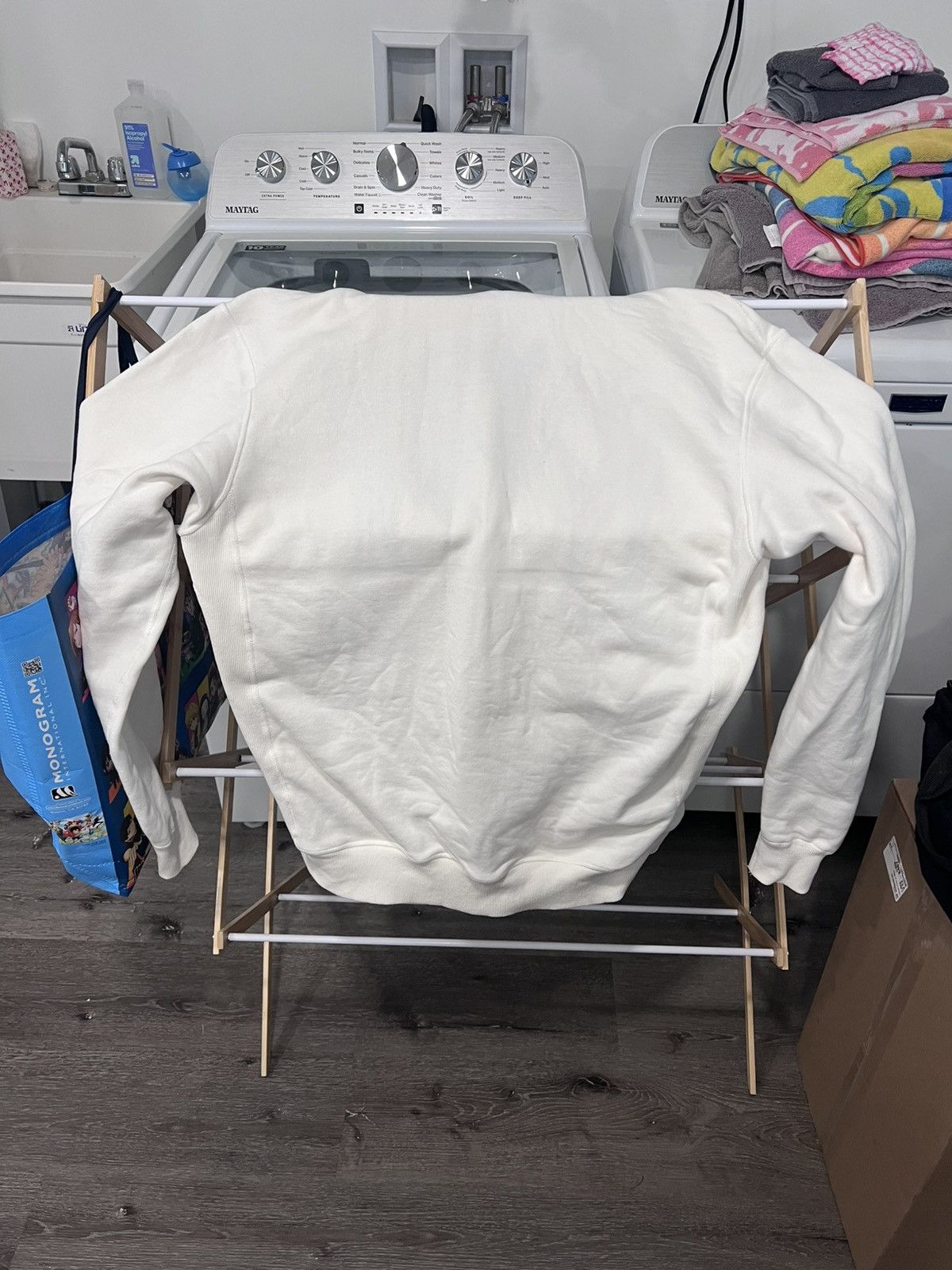 Revenge Cream Pullover w/ Blue Embroidered Revenge Size US M / EU 48-50 / 2 - 5 Thumbnail