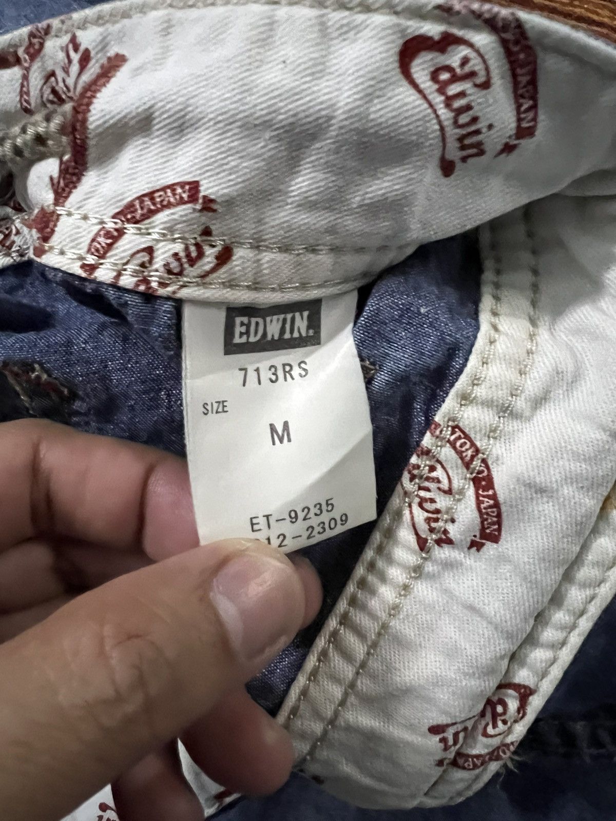 Japanese Brand EDWIN BAGGY JEANS Size US 31 - 19 Thumbnail