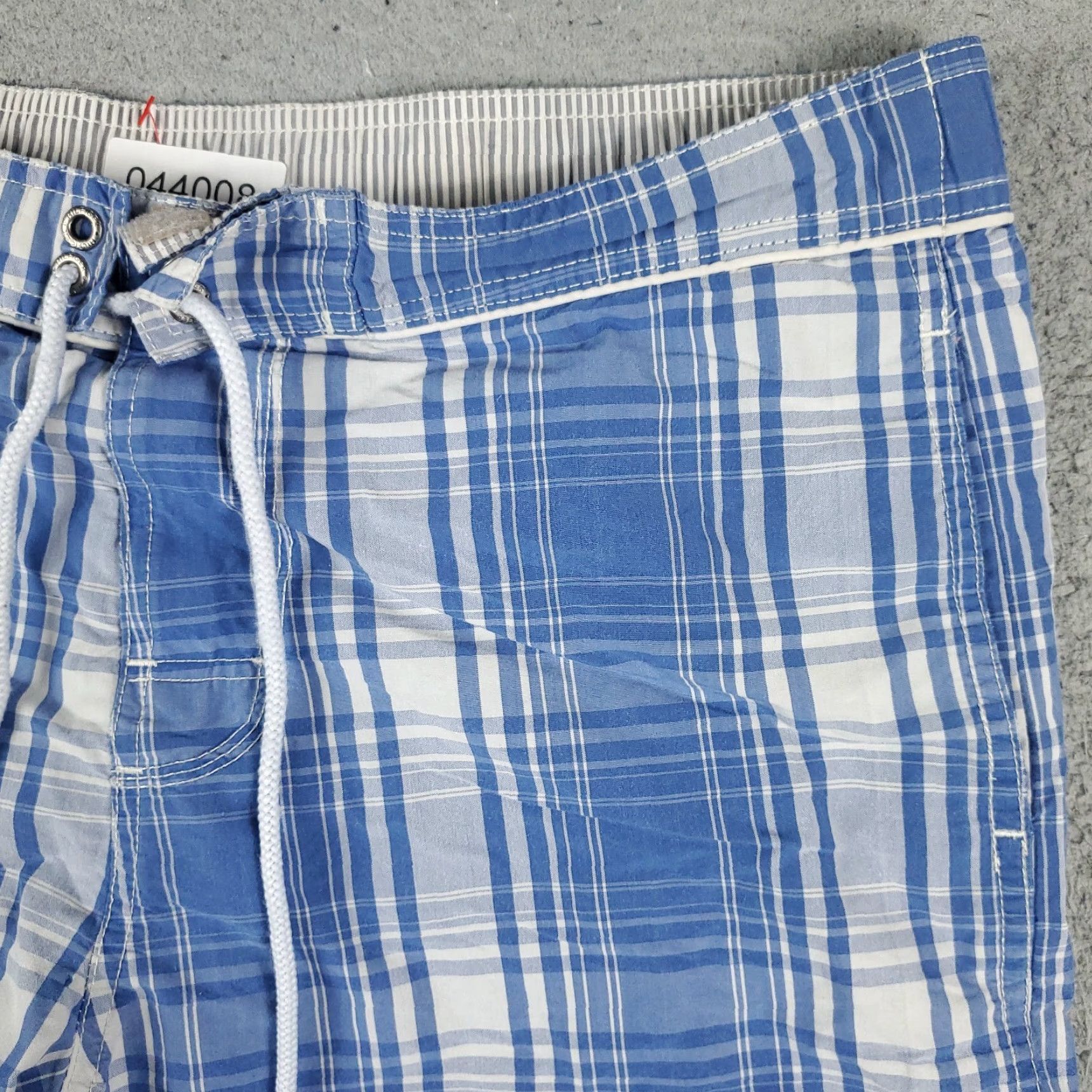 Tommy Hilfiger Tommy Hilfiger Shorts Mens Medium Blue Plaid Beach Swim Trunks Board Shorts Size US 31 - 3 Thumbnail