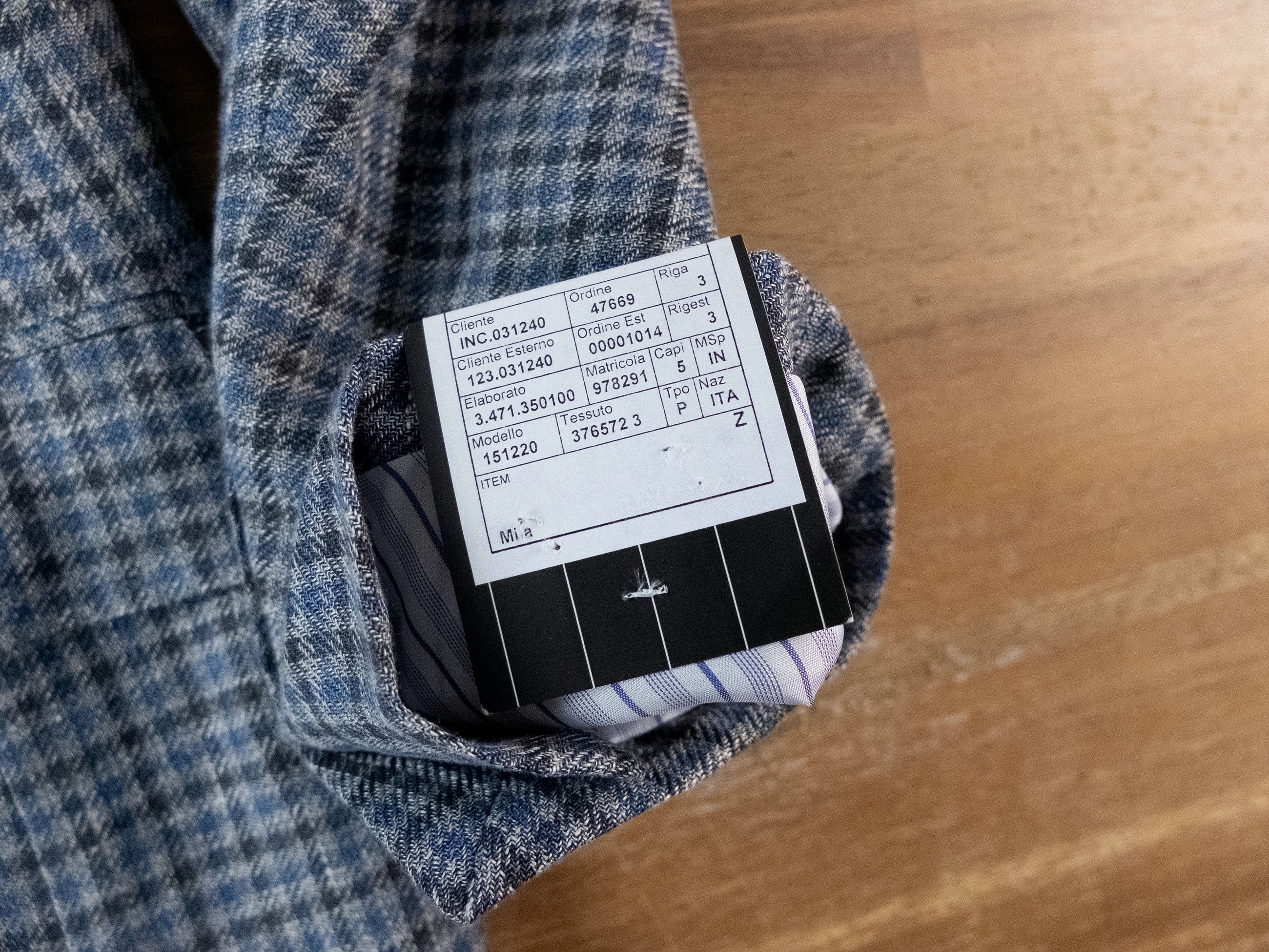 Ermenegildo Zegna ERMENEGILDO ZEGNA gray gingham linen wool silk sportcoat Size 40R - 6 Thumbnail
