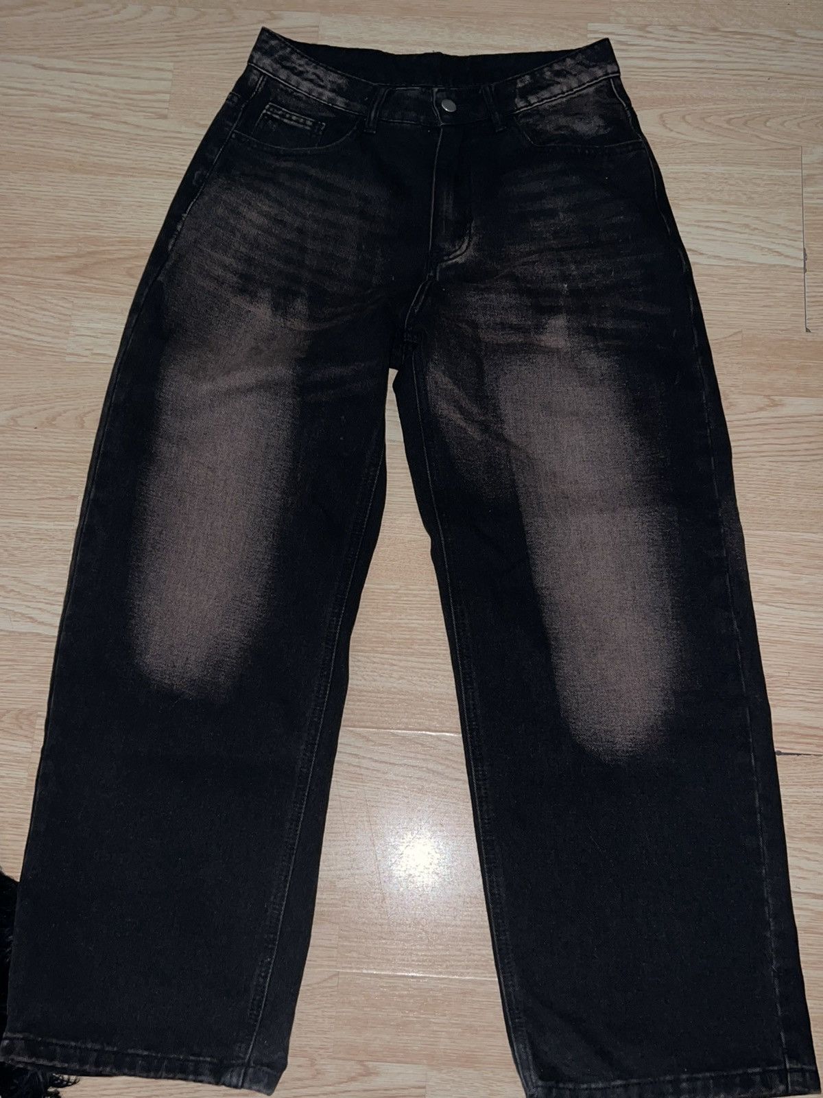 Other No brand bleached black jeans Size US 30 / EU 46 - 1 Thumbnail