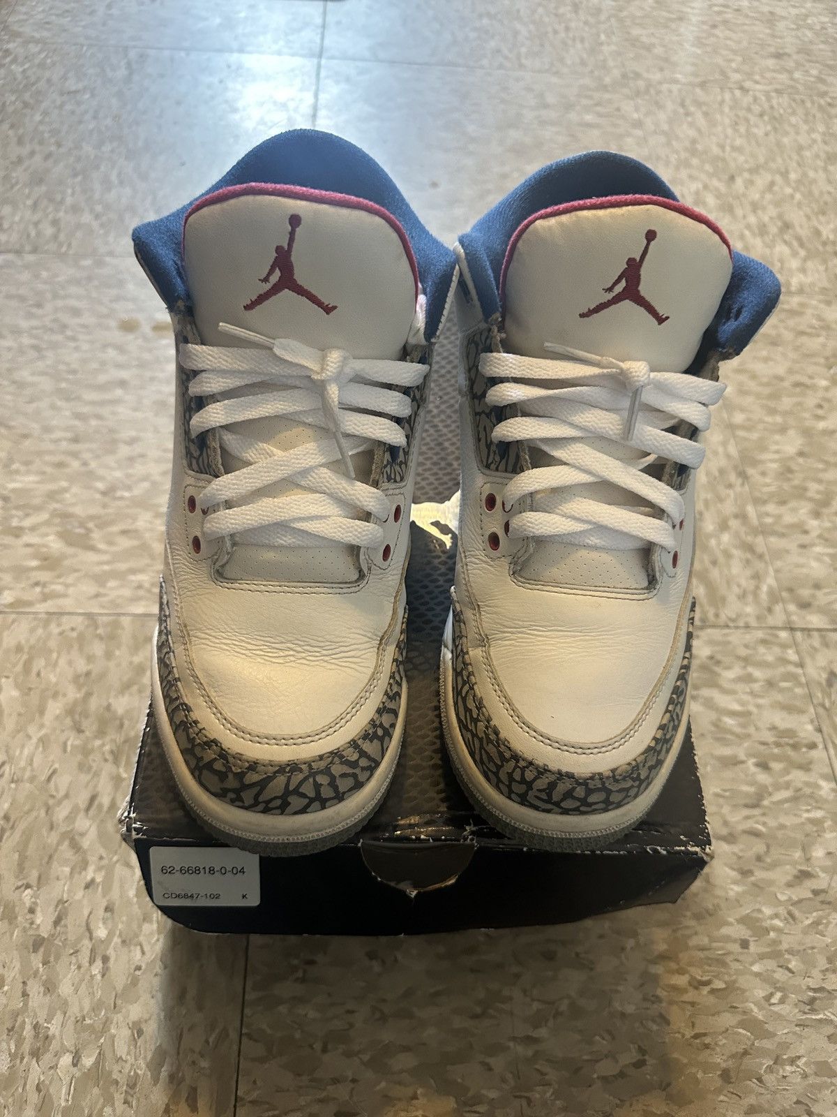 image of Jordan Brand 3 Shoes in White, Men's (Size 7)