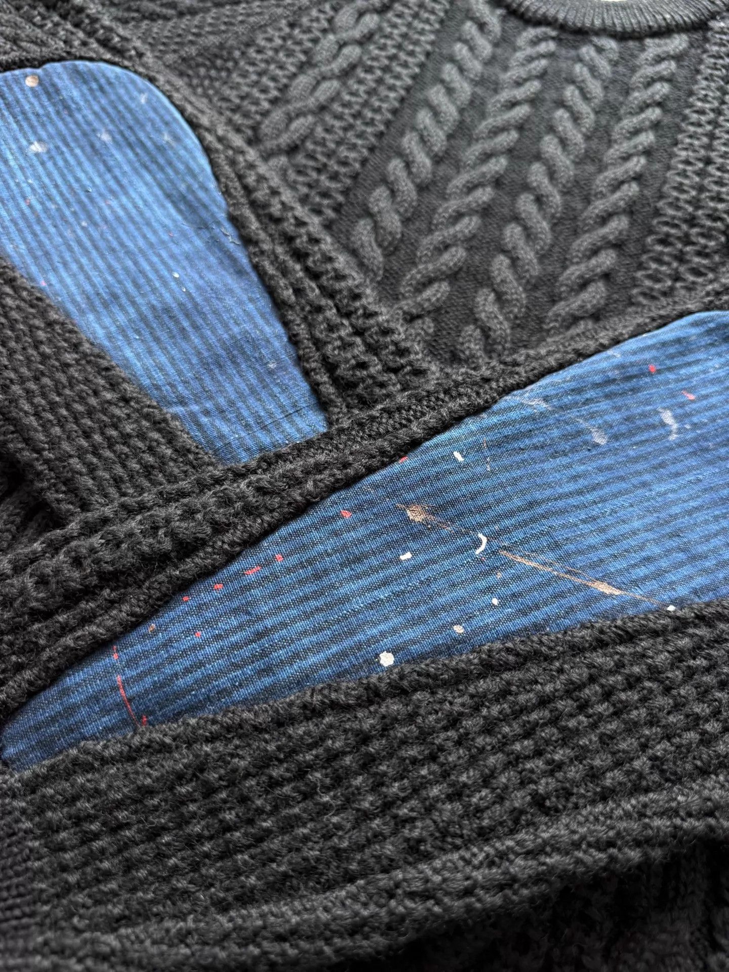 Visvim visvim 19aw fisherman cable blk 3 vintage drop Size US L / EU 52-54 / 3 - 4 Thumbnail