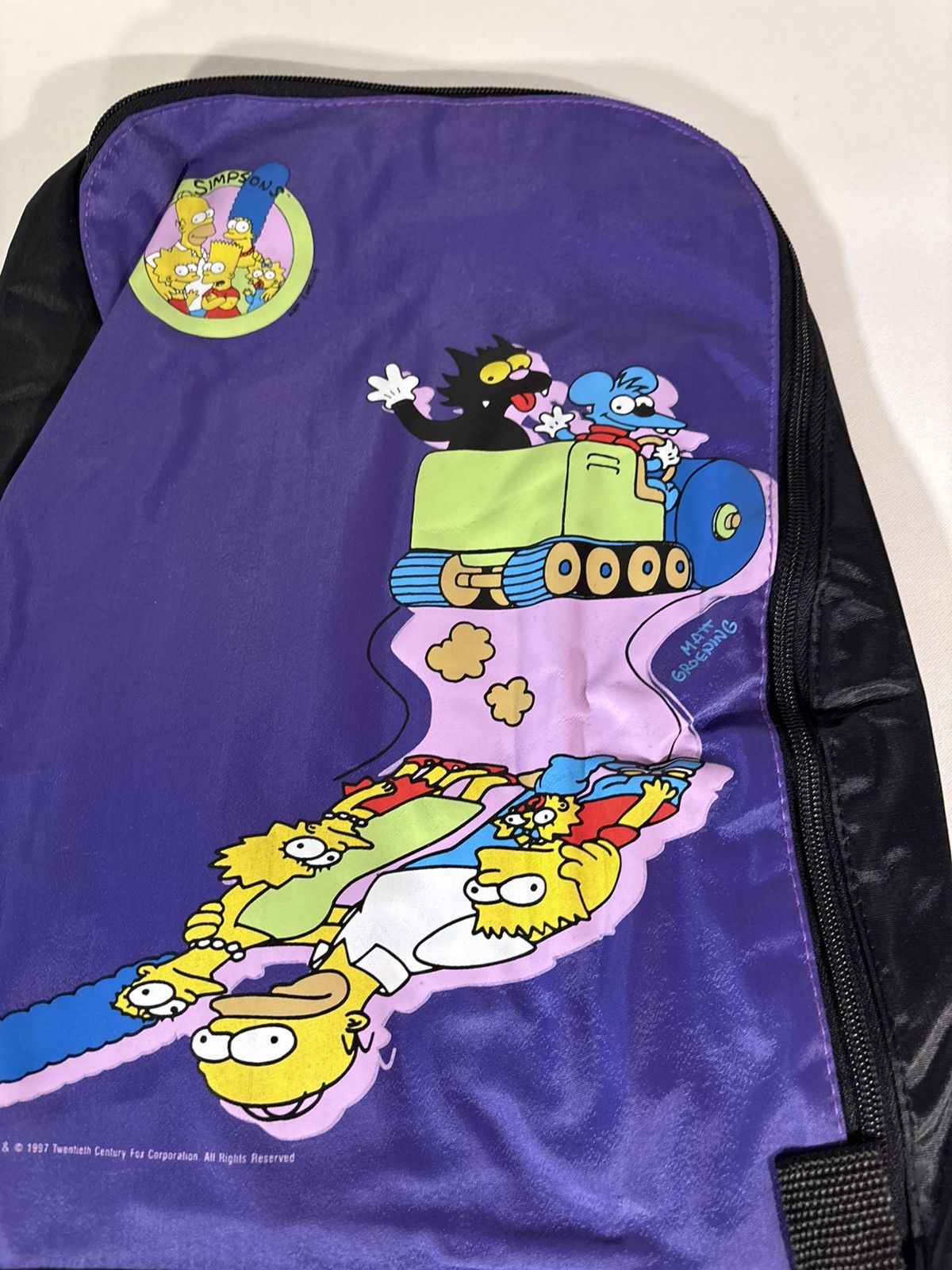 Vintage Vintage 90s Simpsons Bags Itchy & Scratchy Kidz Biz Backpack Size ONE SIZE - 5 Thumbnail
