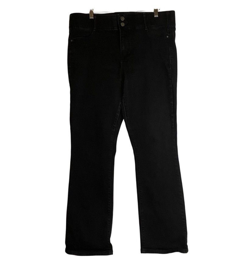 Apt. 9 Apt 9 Jeans Women's Black Sz 16 Bootcut Button Stretch EUC Size 38" / US 16 / IT 52 - 1 Thumbnail