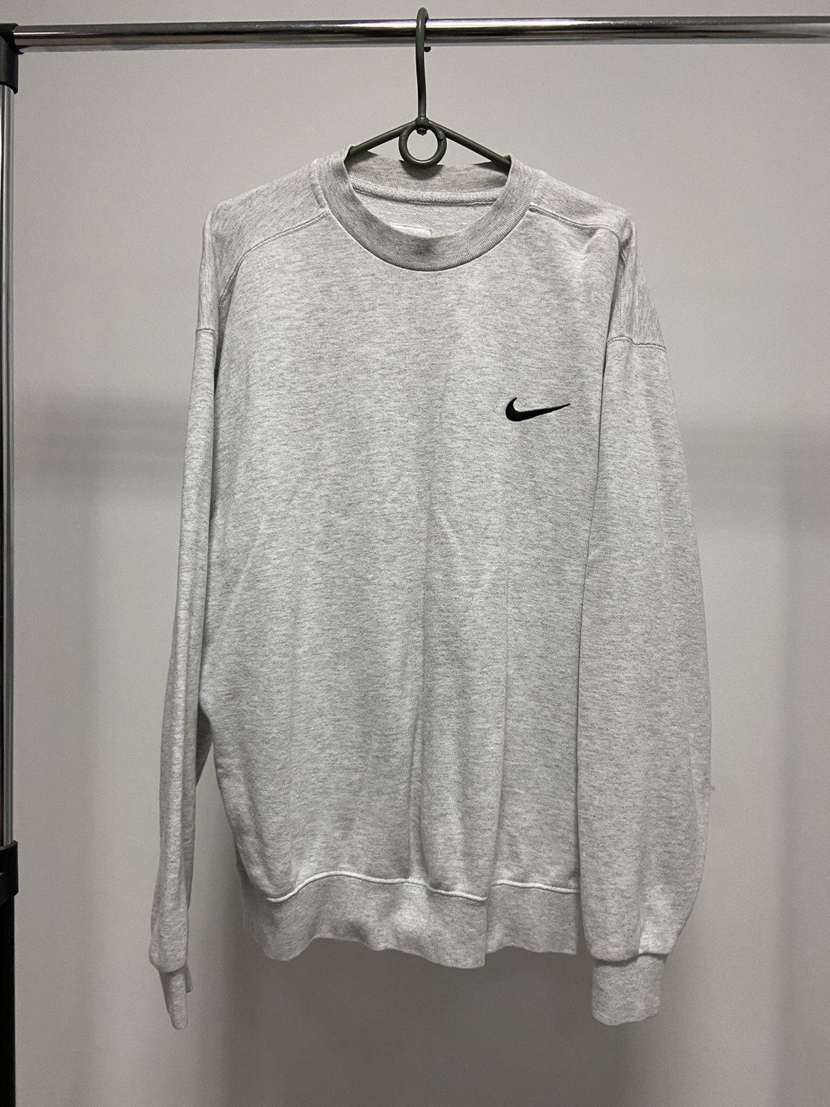 Nike × Vintage Nike Sweatshirt big swoosh Logo Vintage 90s Size US M / EU 48-50 / 2 - 1 Thumbnail