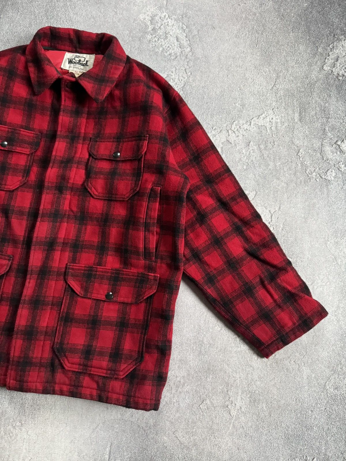 Woolrich Woolen Mills Woolrich 44size Plaid Buffalo Flannel Jacket Coat 80s 90s Size US XL / EU 56 / 4 - 8 Thumbnail