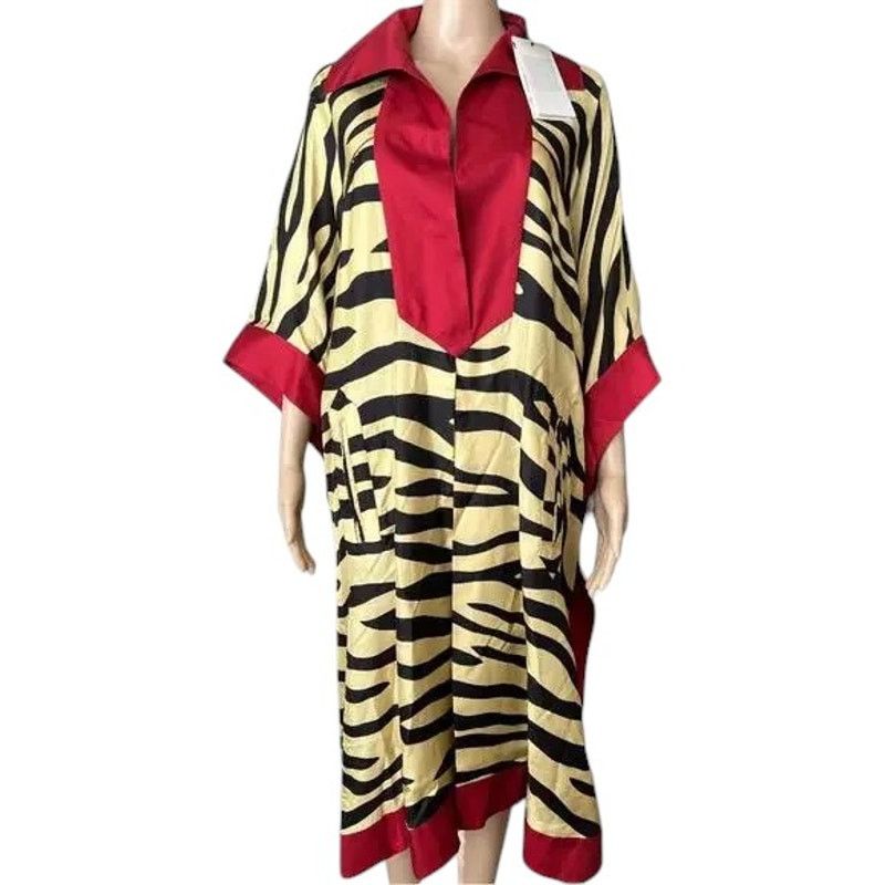 Gucci GUCCI Red Silk Loungewear Dress w/ Tags, Small/IT40 Size S / US 4 / IT 40 - 2 Thumbnail