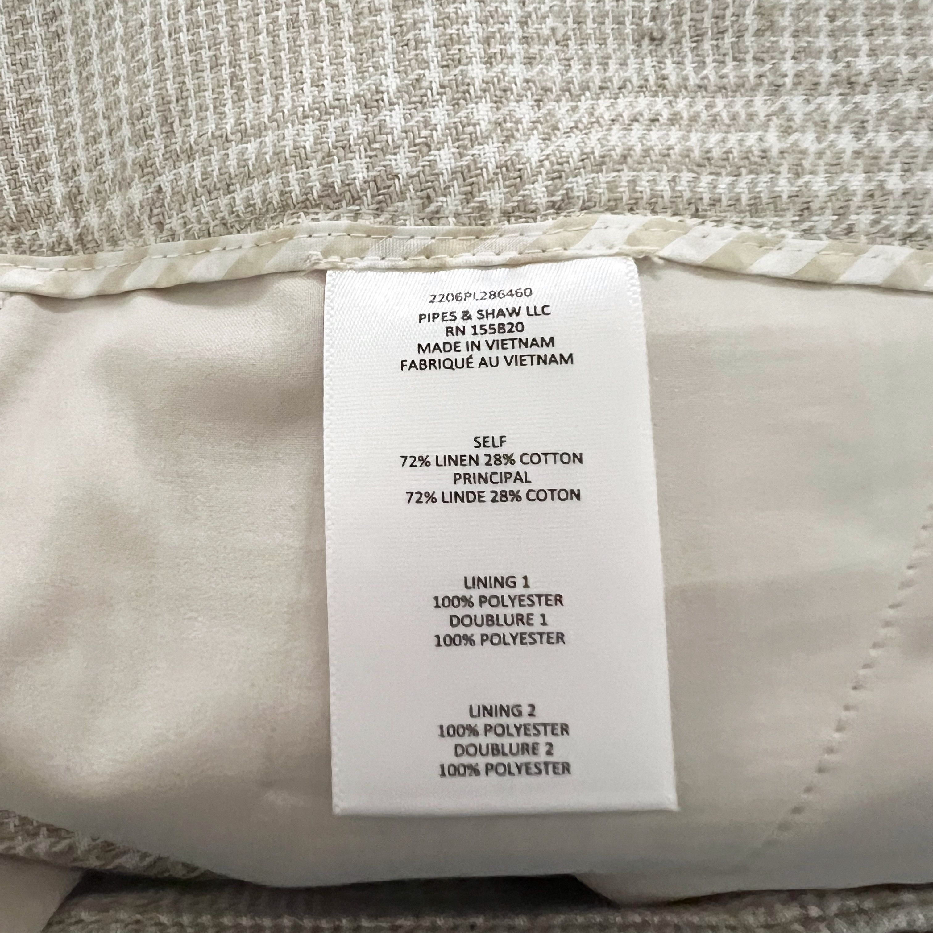 Veronica Beard NEW Veronica Beard Isley Linen Cotton Straight Size 36" / US 14 / IT 50 - 3 Thumbnail