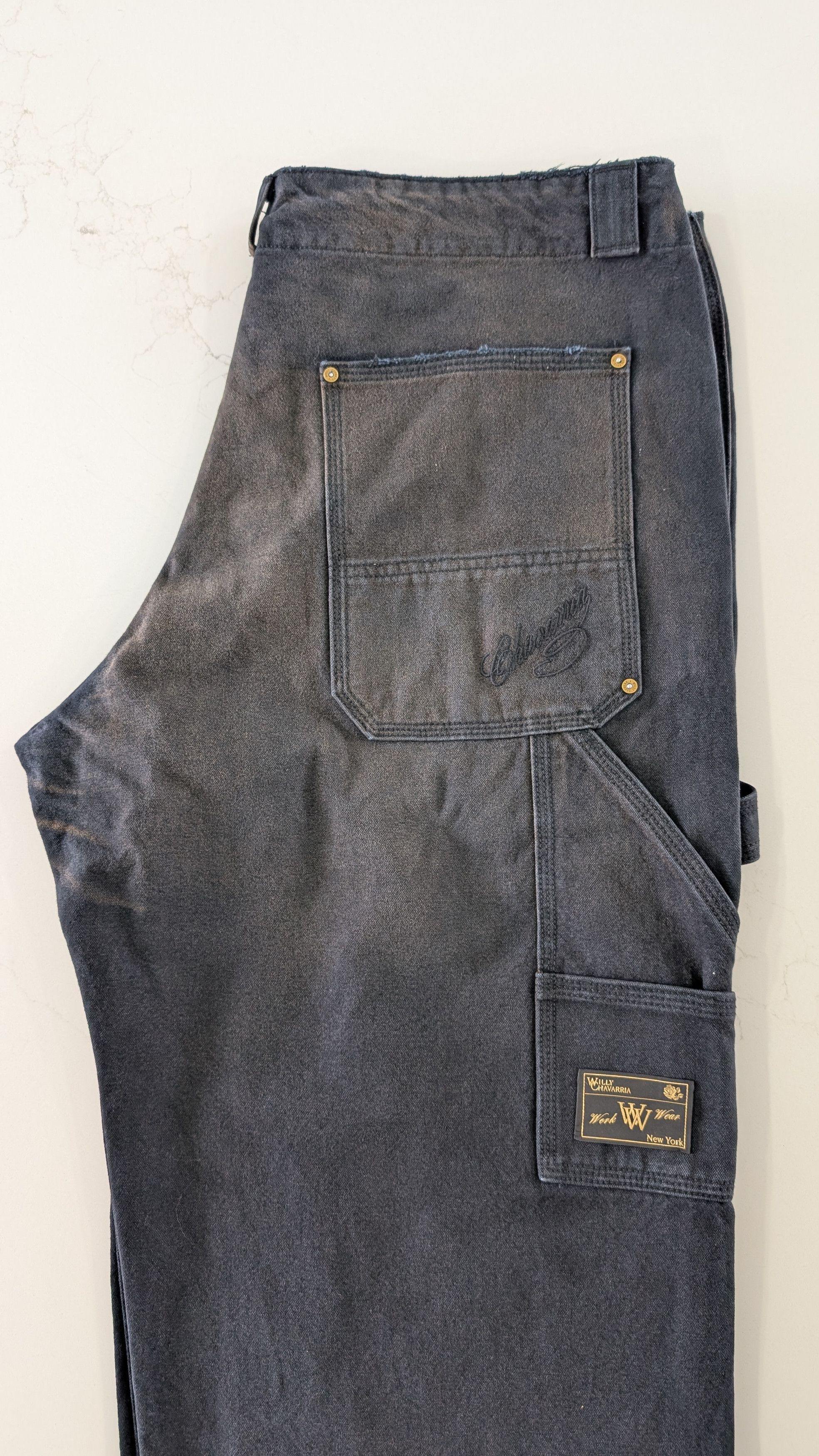 Willy Chavarria Willy Chavarria Black Workwear Toluca Pant Small Size US 38 / EU 54 - 13 Thumbnail