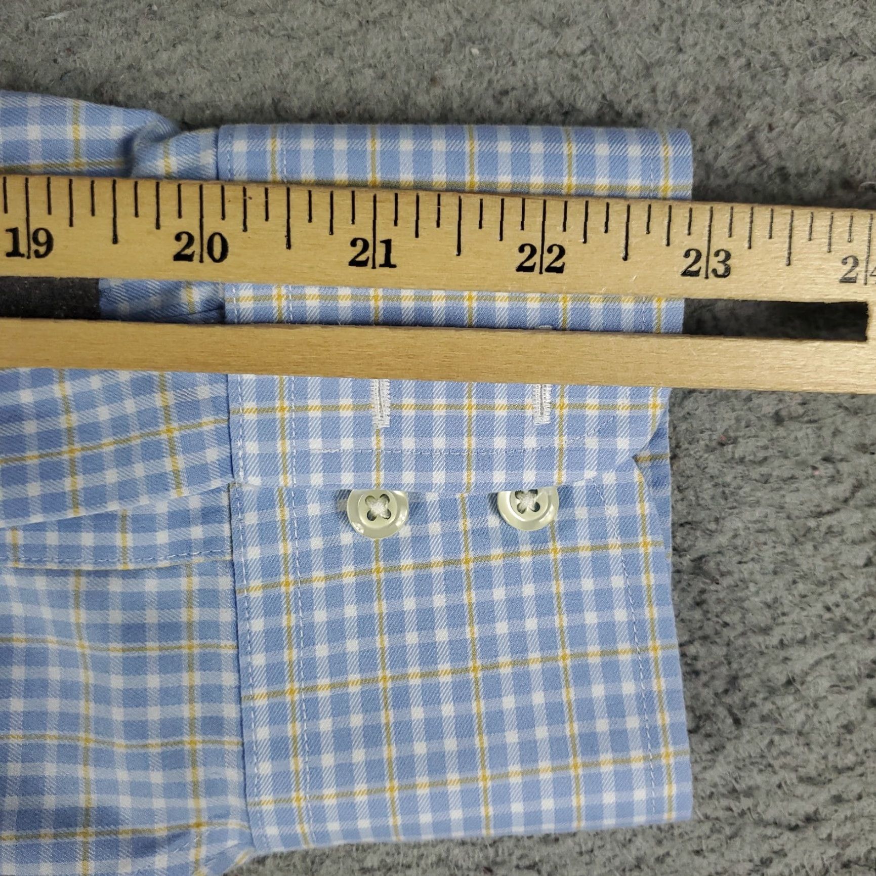 Brooks Brothers BROOKS BROTHERS Shirt Mens 16.5 Blue Plaid Regent Dress Button Up Long Sleeve Regular Fit Non-Iron Pockets Classic 90s? (Ignore) Size 42R - 6 Thumbnail