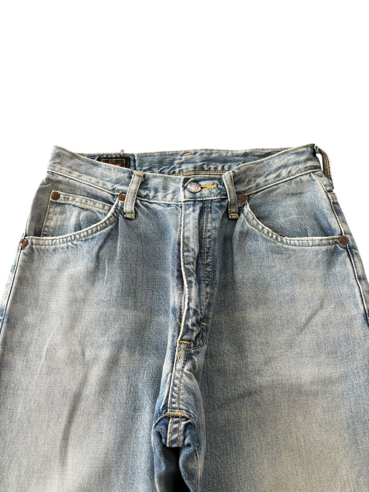 Lee Vintage 90s Lee Riders Faded Distressed Flare Jeans Size 29" - 4 Thumbnail
