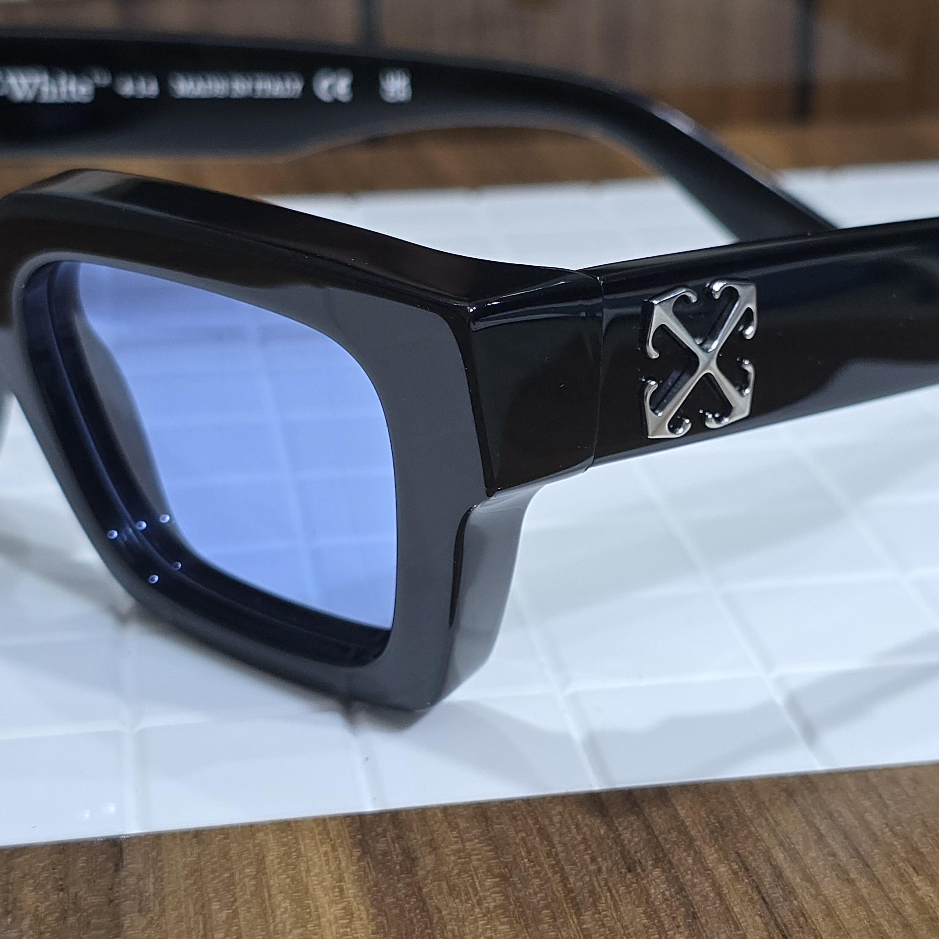 Off-White OFF WHITE Virgil Sunglasses BLACK BLUE Size ONE SIZE - 6 Thumbnail