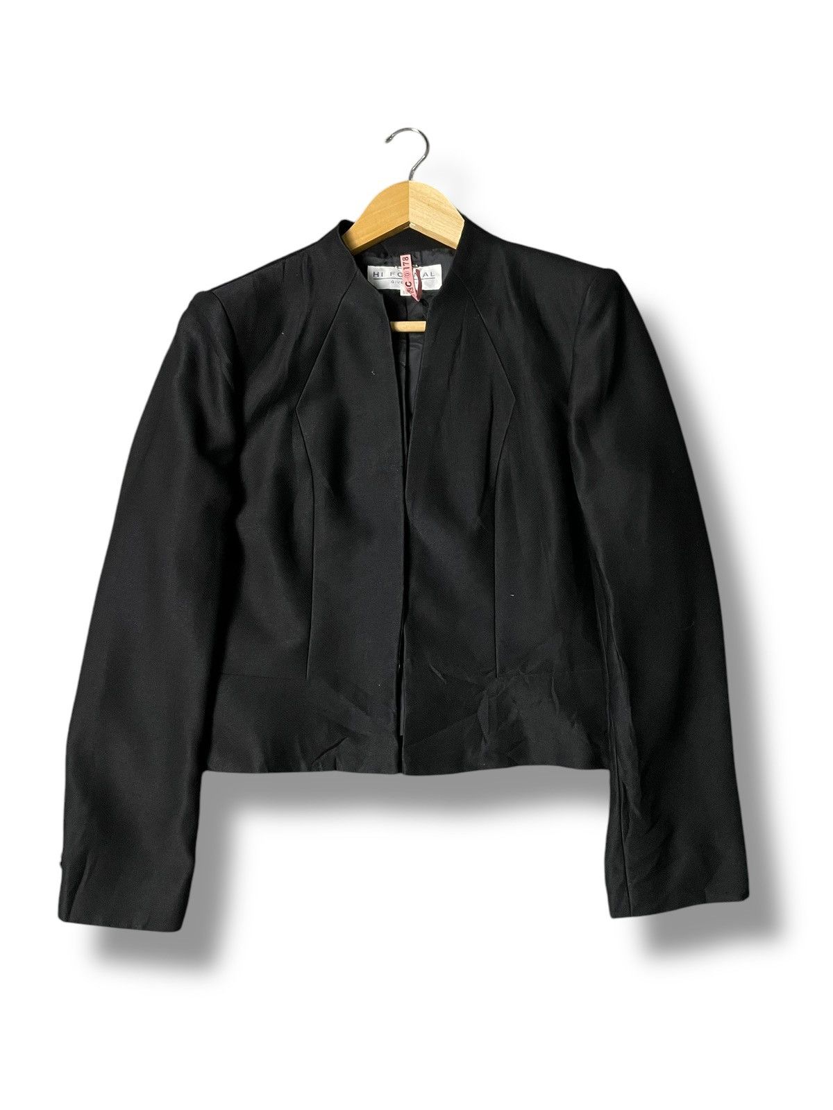 Designer × Givenchy × Vintage GIVENCHY Collarless Crop Outerwear Coat (91) Size US XXS / EU 40 - 1 Thumbnail