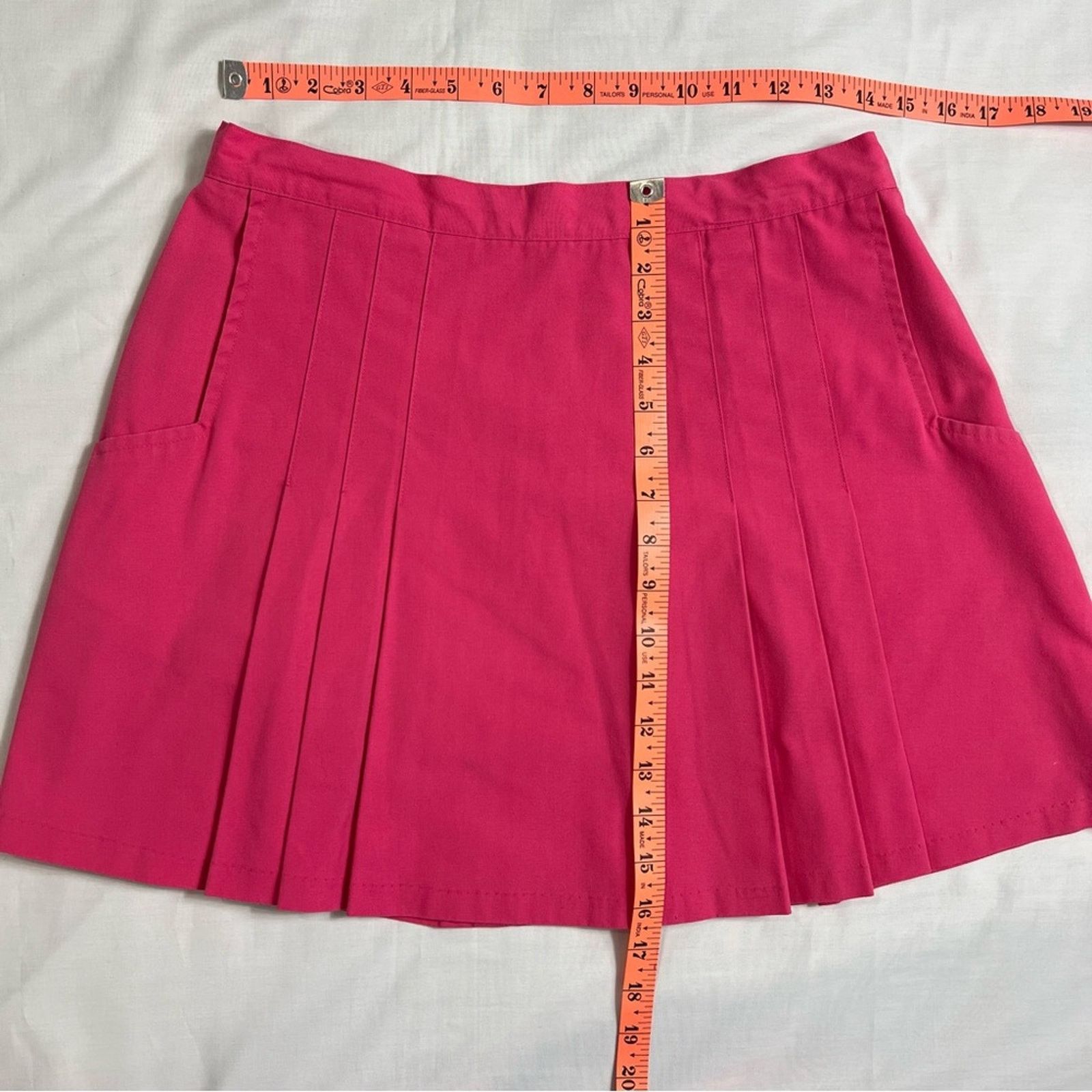Other Breaking Point Women’s M/L 90s tennis skirt Hot Pink Pleated Size 28" / US 6 / IT 42 - 5 Thumbnail