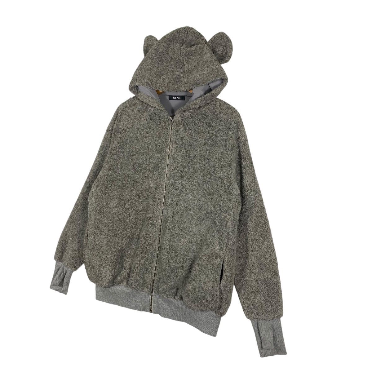 Issey Miyake × Ne-Net × Tsumori Chisato Vintage Issey Miyake Ne-Net Koala Bear Fleece Hoodie Size US M / EU 48-50 / 2 - 3 Thumbnail
