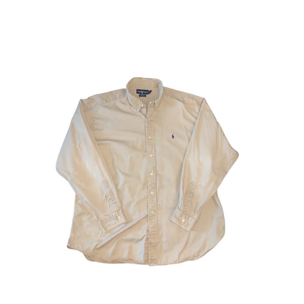 Ralph Lauren Polo Ralph Lauren Blake Button Shirt Khaki Long Sleeve XXL Size US XXL / EU 58 / 5 - 3 Thumbnail