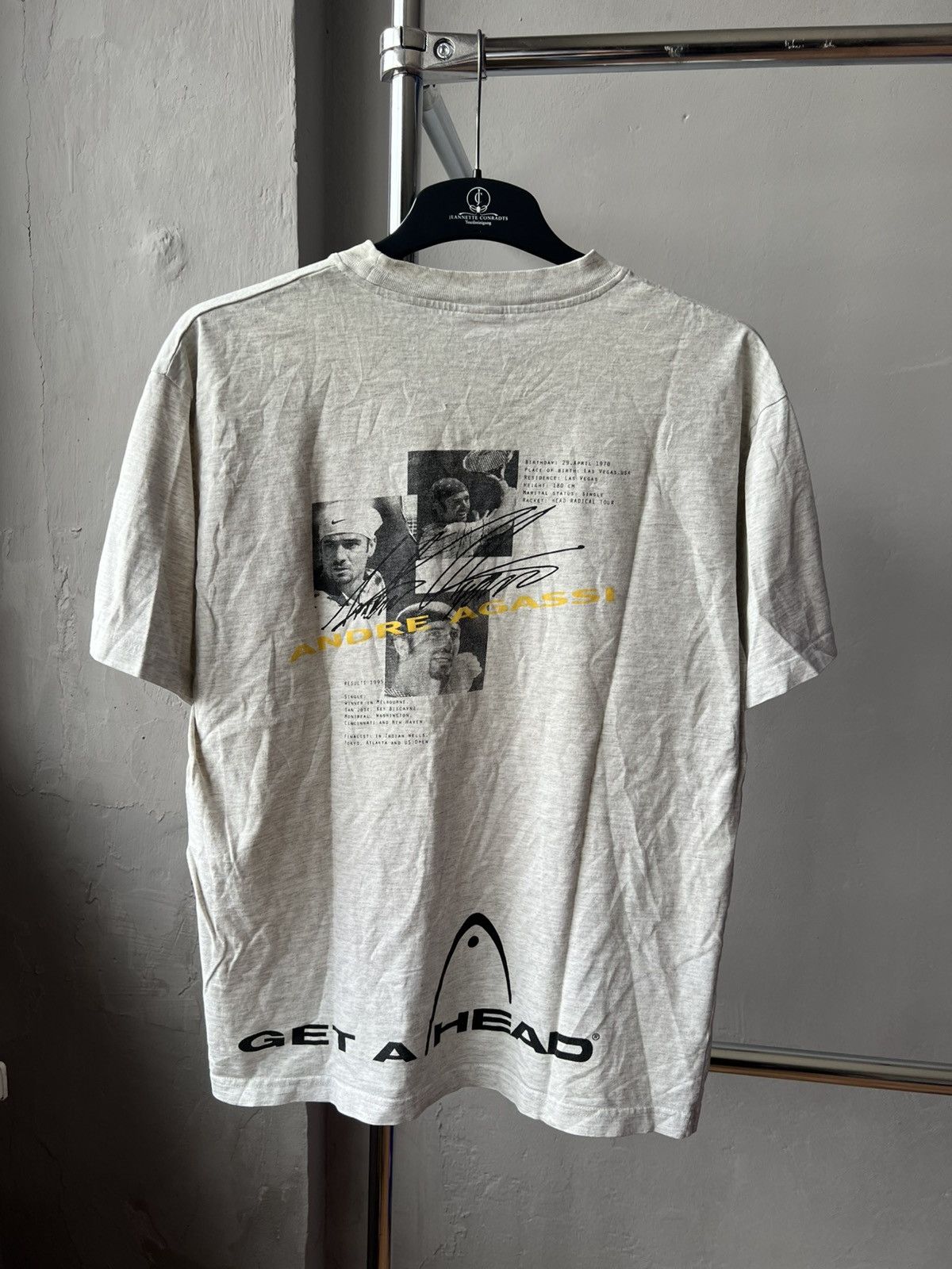Vintage 90’S Andre Agassi US Open vintage t shirt Size US M / EU 48-50 / 2 - 10 Thumbnail
