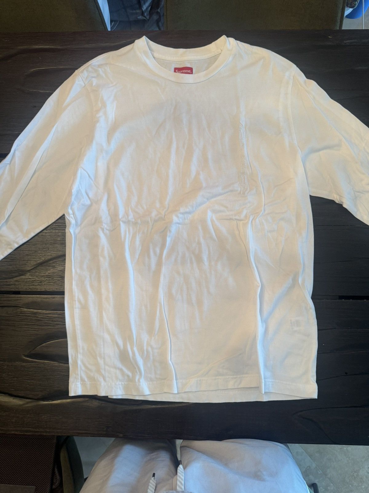 Supreme Supreme White Long Sleeve T Size US XL / EU 56 / 4 - 1 Thumbnail