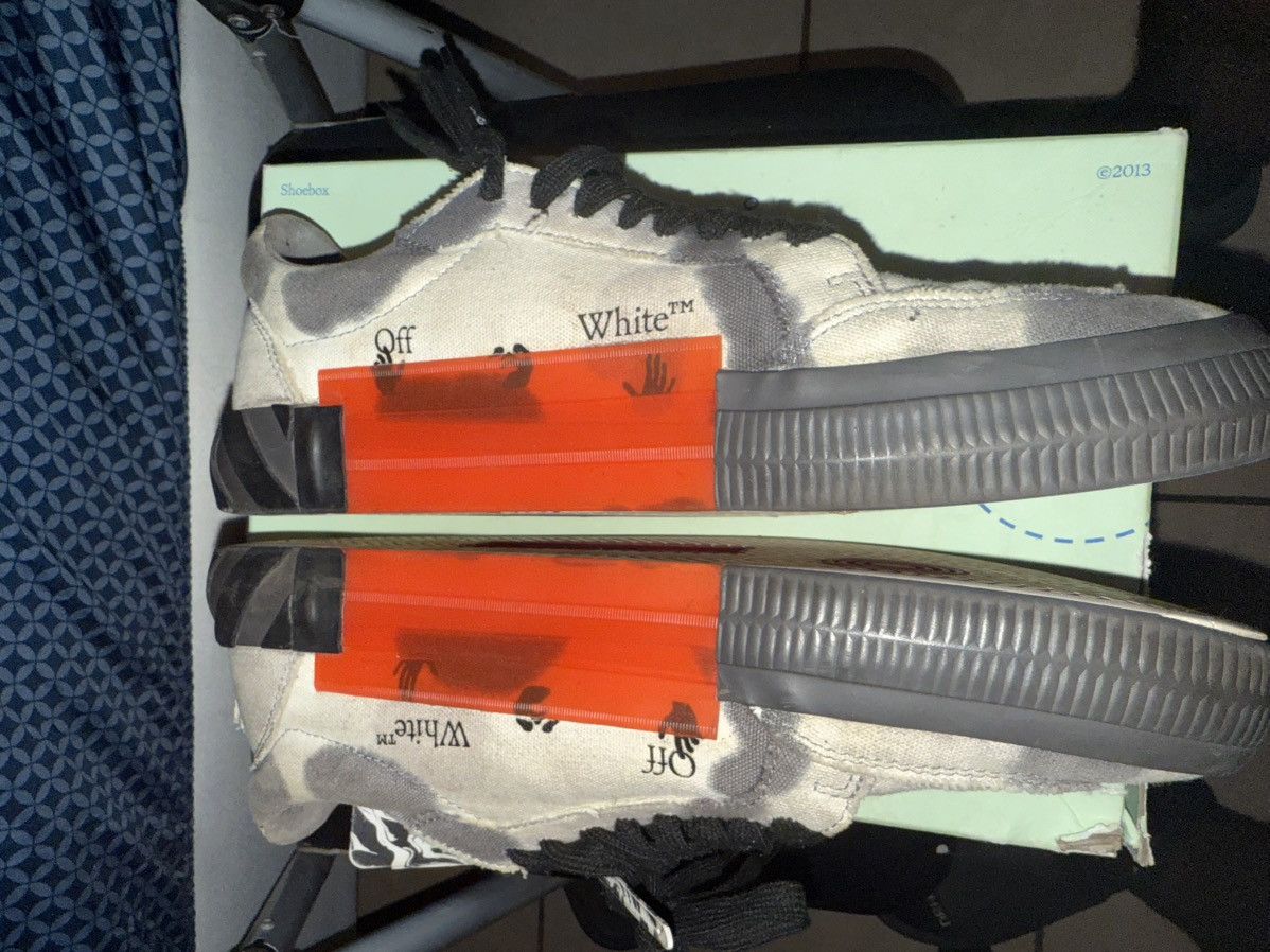 Off-White Tie Dye Low Vulcanized Black Medium Off-White Size US 9 / EU 42 - 3 Thumbnail