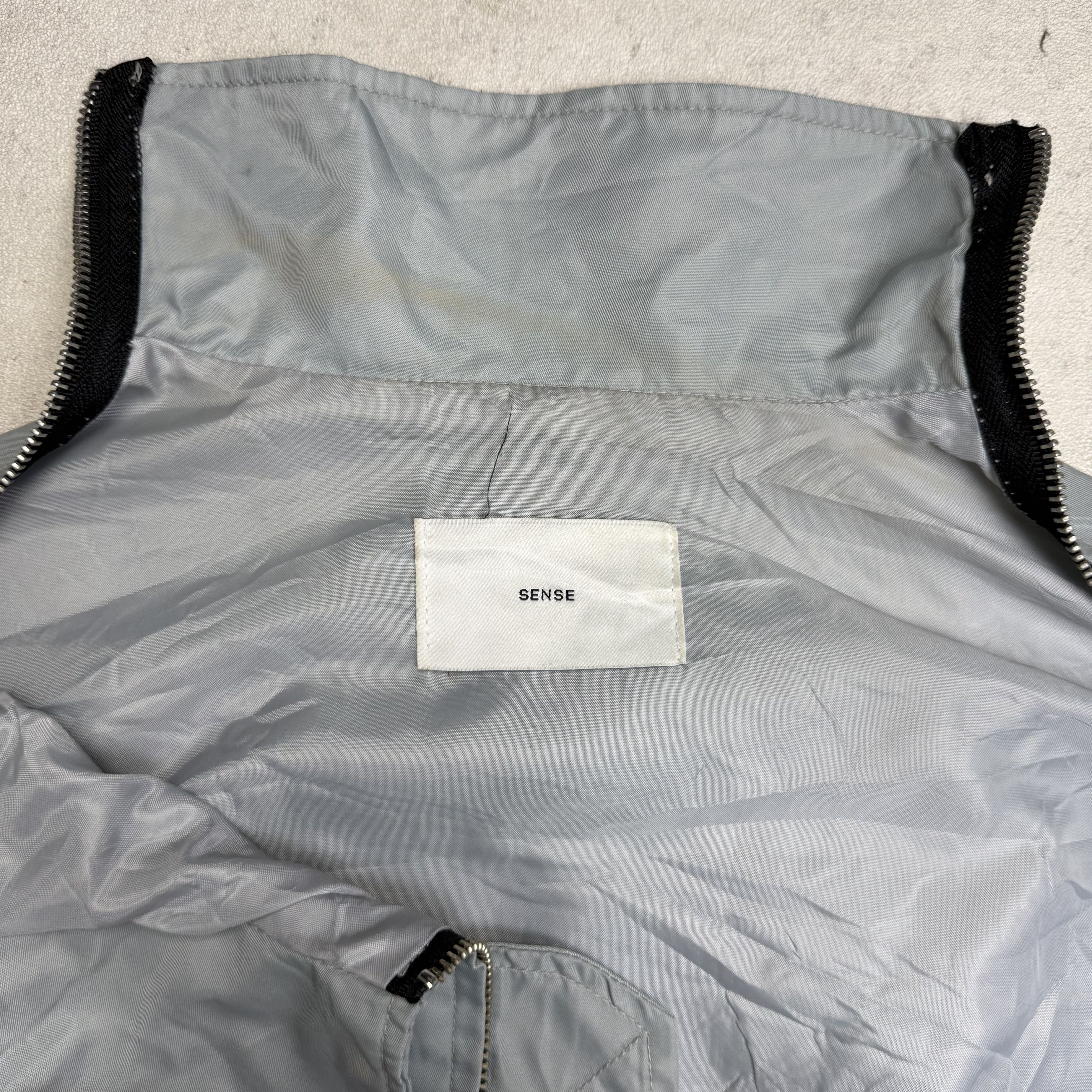 Japanese Brand SENSE Multi Zipper Convertible Bomber Jacket Size US L / EU 52-54 / 3 - 7 Thumbnail