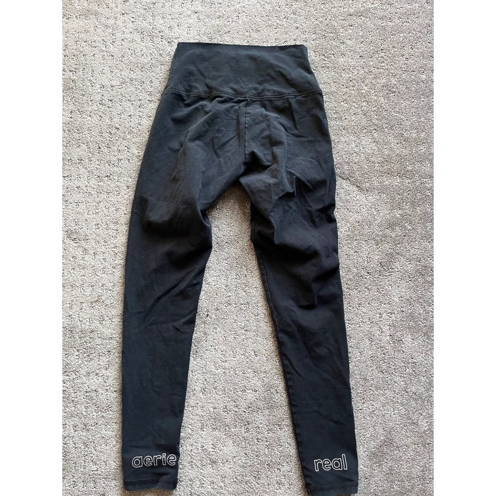Vintage Aerie Chill Play Move Leggings Women's Small Black Active High Waist Full Length Womens Size 28" / US 6 / IT 42 - 3 Thumbnail