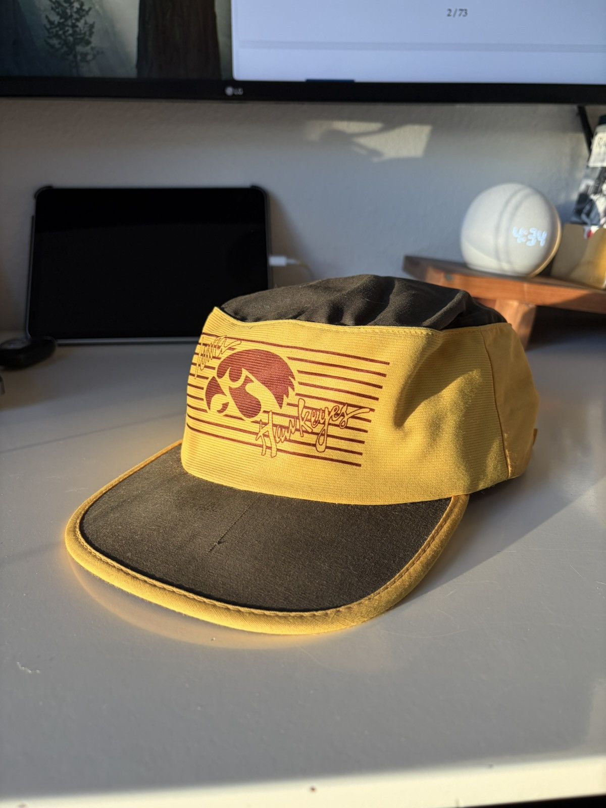 Vintage University of Iowa Hawkeyes Vintage Cap Sportswear 80s Size ONE SIZE - 1 Thumbnail