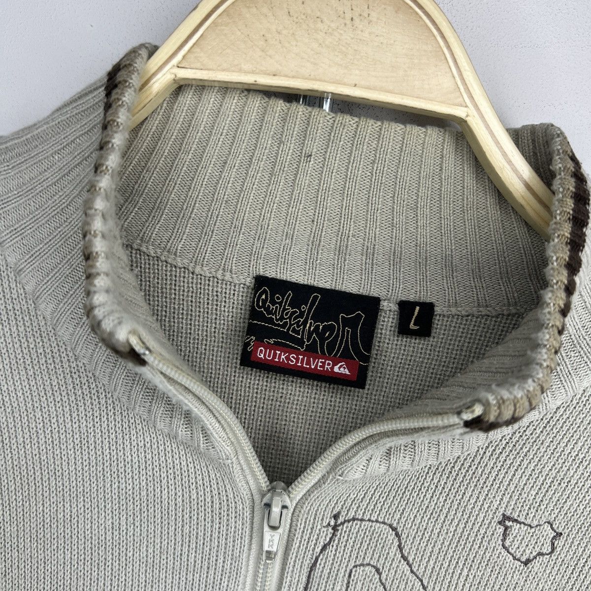 Quiksilver × Vintage CRAZY VINTAGE QUICKSILVER ZIP UP SWEATSHIRT Y2K Size US M / EU 48-50 / 2 - 6 Thumbnail