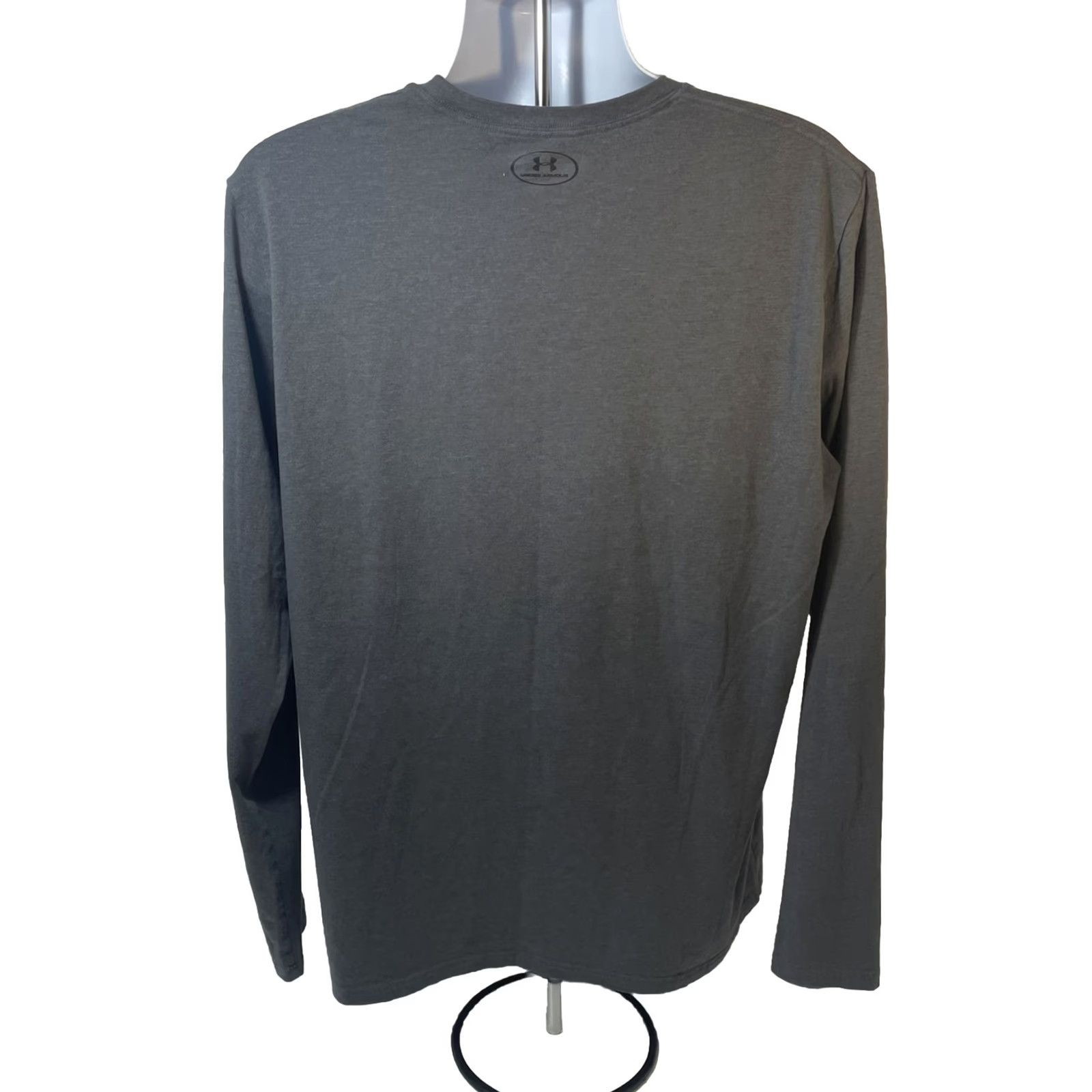 Under Armour Under Armour Shirt Men XL Long Sleeve HeatGear Gray Iron Paradise The Rock Logo Crew Neck Sports Gym Activewear Size US XL / EU 56 / 4 - 2 Thumbnail