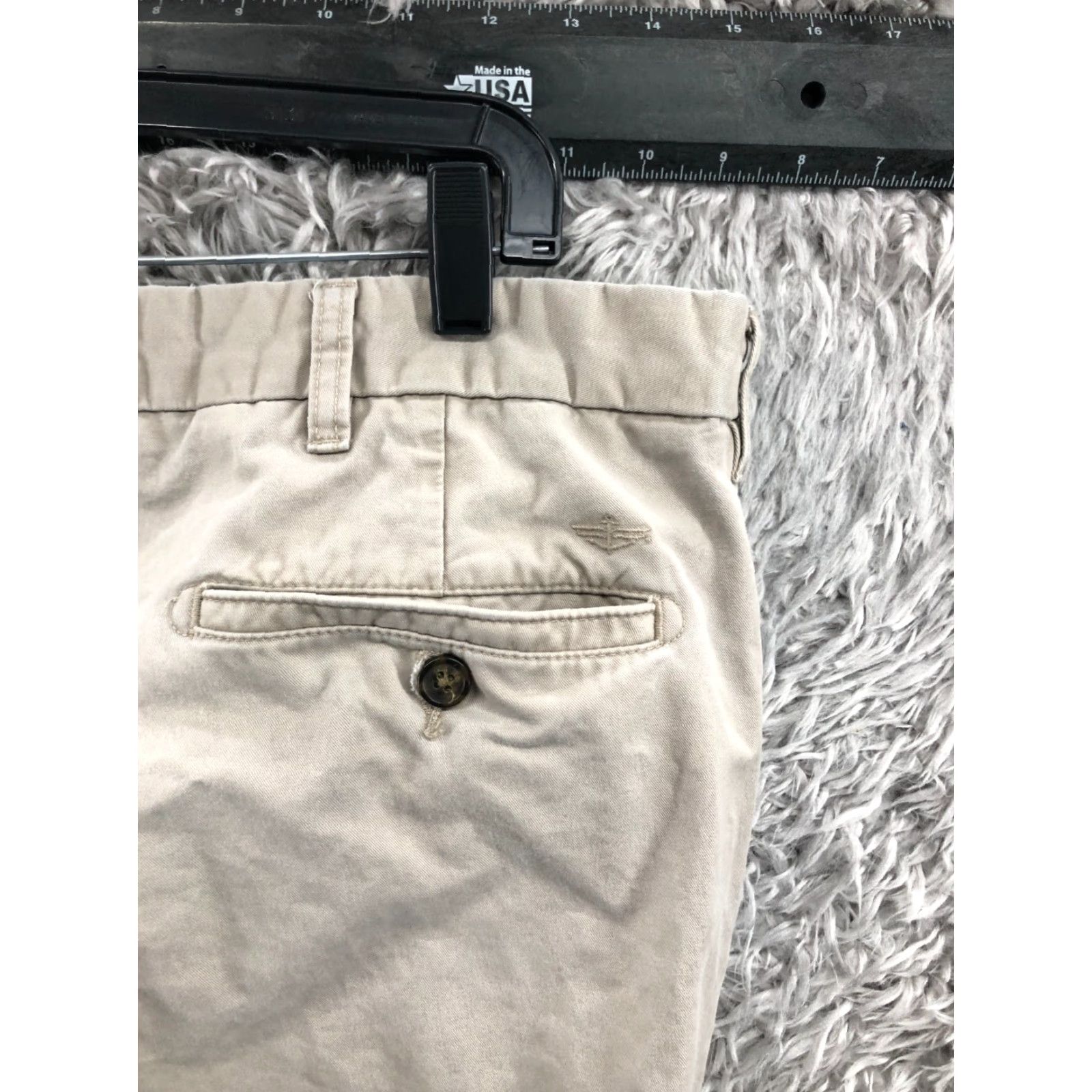 Dockers DOCKERS D3 Khaki Pants Mens 40x30 Beige Slimming Stretch 5-Pocket Flat Front Logo City Casual Formal Business Dress Shirt? Size US 40 / EU 56 - 6 Thumbnail