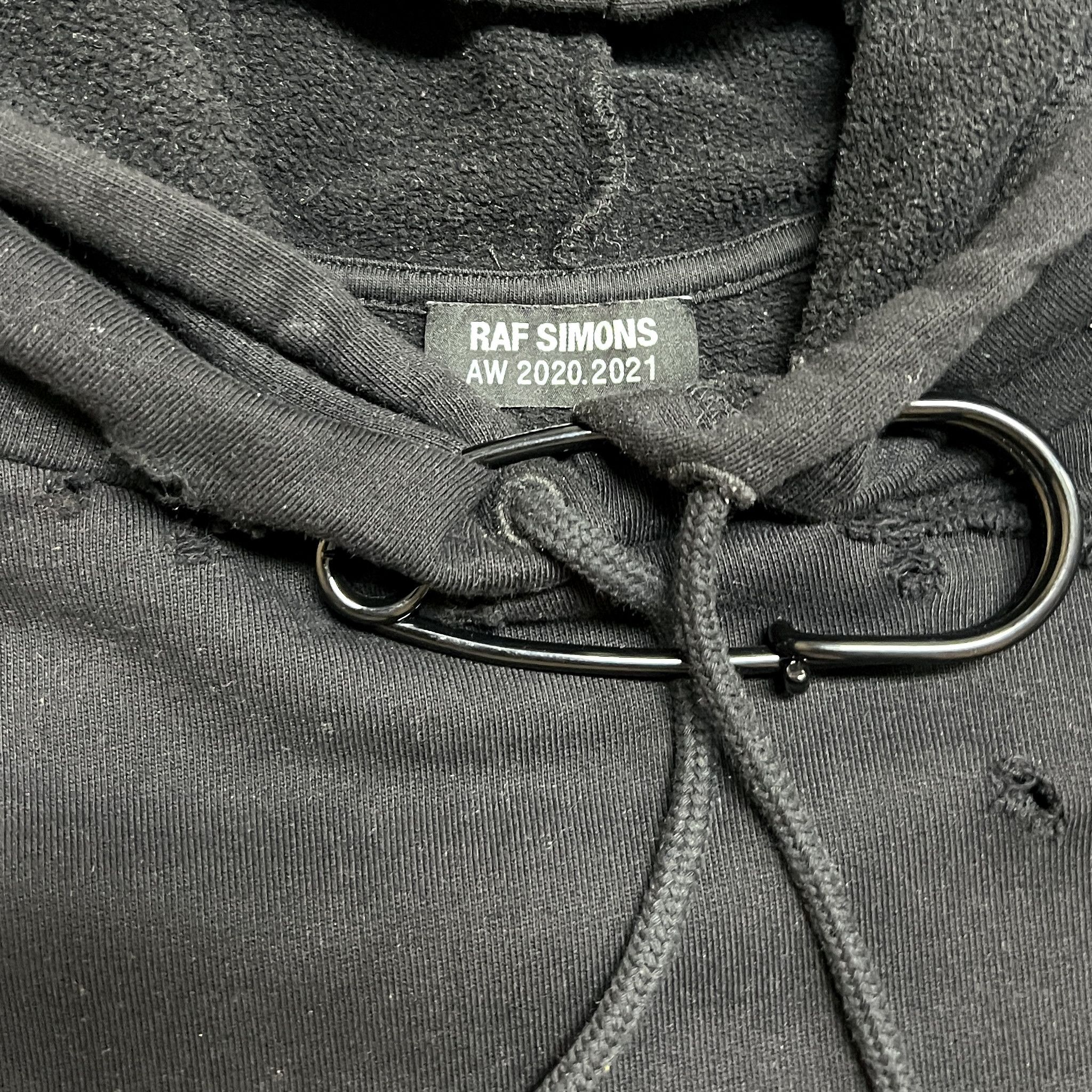 Raf Simons Raf Simons Sample Destroyed Hoodie Size US L / EU 52-54 / 3 - 6 Thumbnail