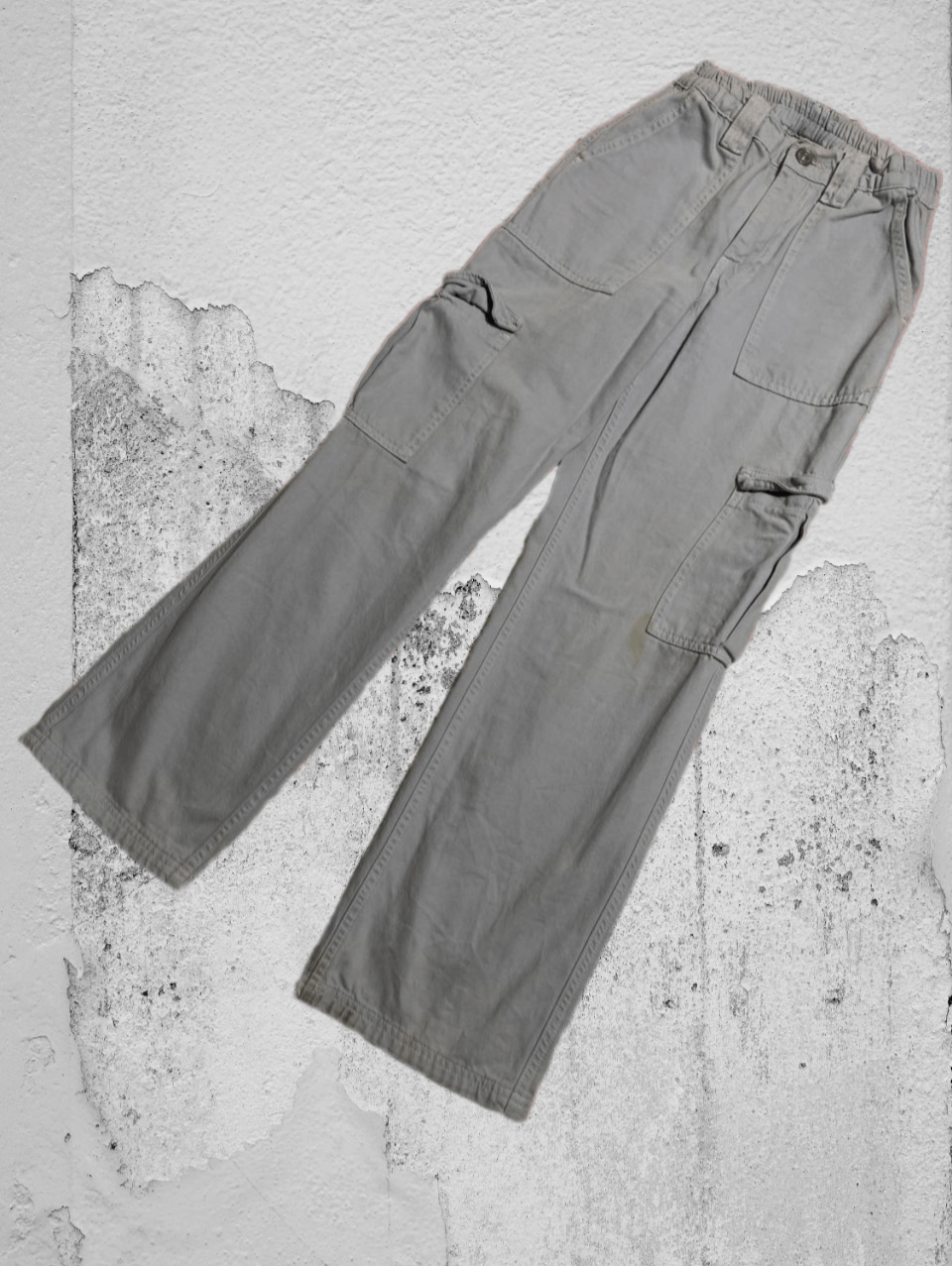 Japanese Brand Crazy Crash Dirty Baggy Faded Jean Japan Avant Garde Style Size US 32 / EU 48 - 1 Thumbnail