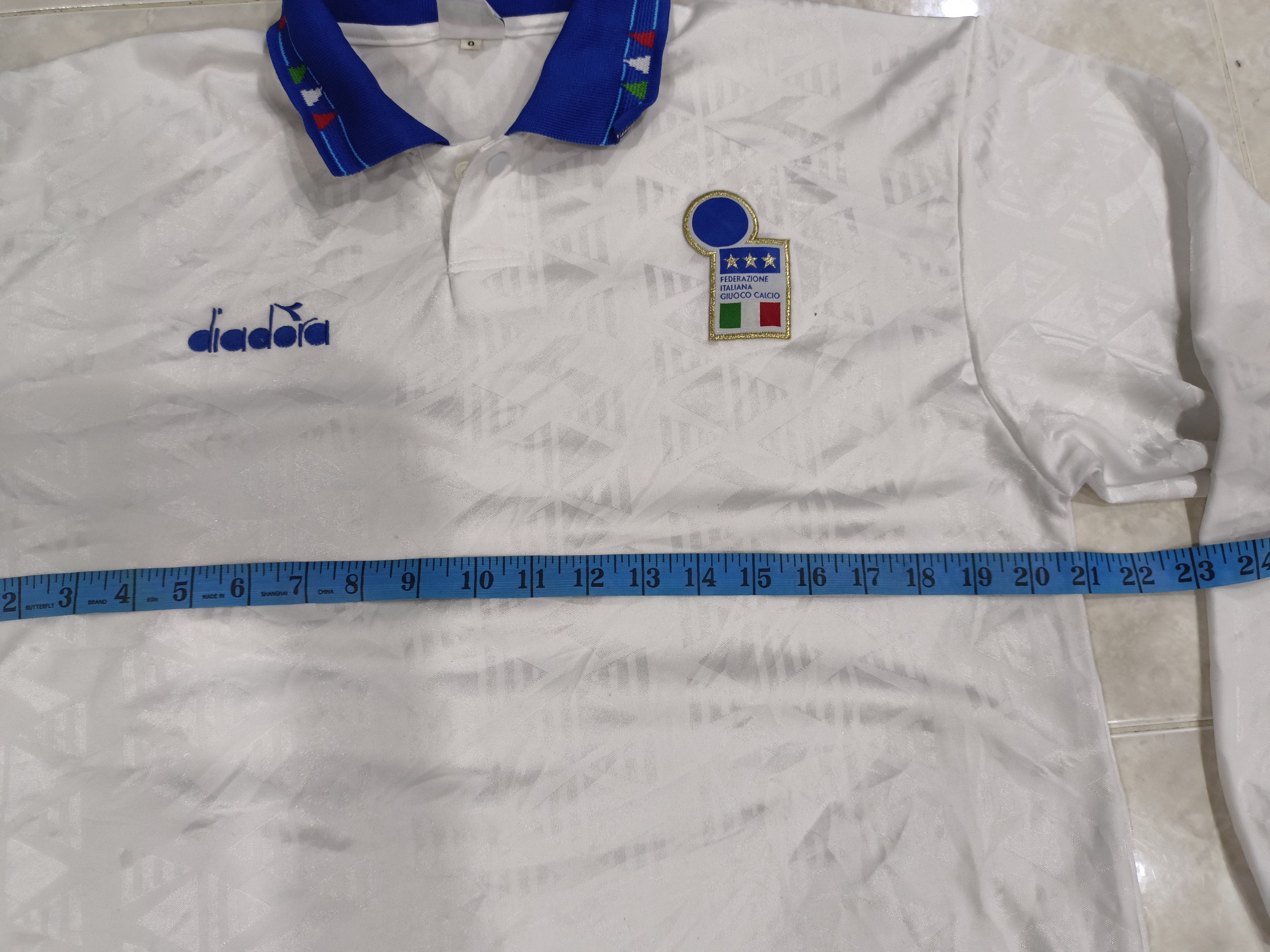 Diadora Vintage italy away player issues match worn jersey 92 93 Size US M / EU 48-50 / 2 - 4 Thumbnail