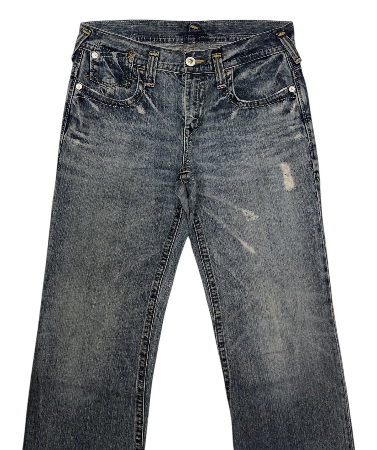 Hysteric Glamour × Japanese Brand × Vintage SICK DENIM BRAPPERS SELVEDGE DISTRESSED DENIM JEANS Size US 32 / EU 48 - 2 Thumbnail