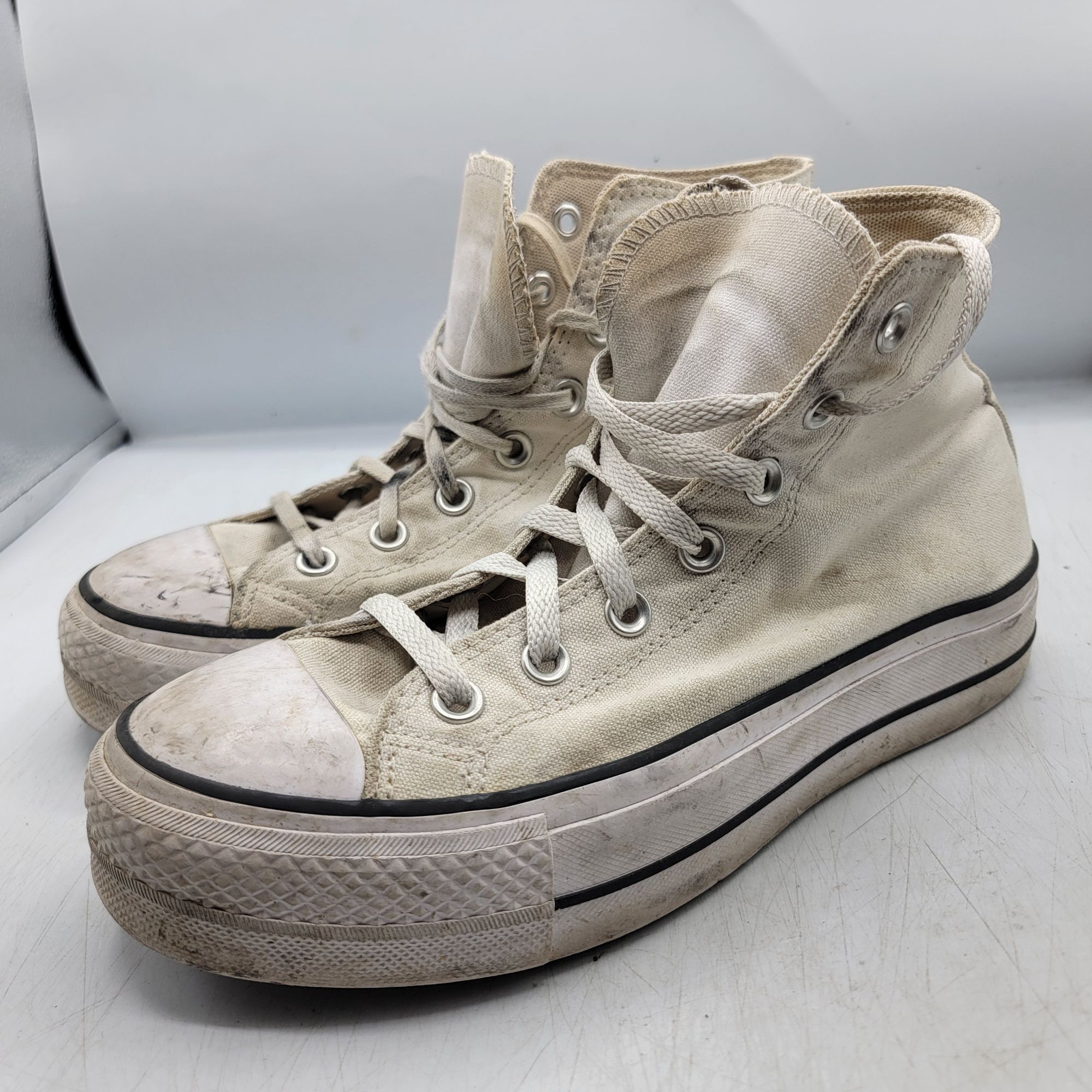 Converse Converse Chuck Taylor All Star Platform High Womens 7.5 Whit Size US 7.5 / IT 37.5 - 4 Thumbnail