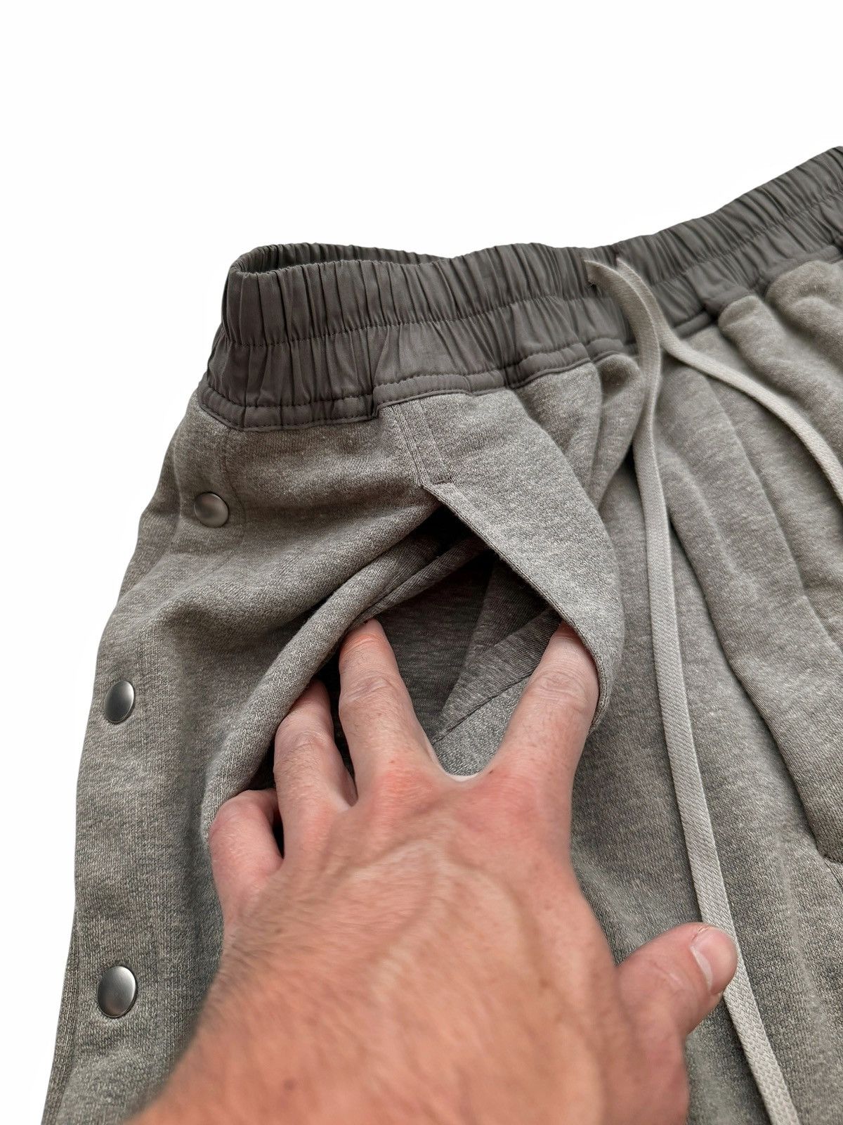 Rick Owens 2025 Melange Grey Terry Pusher Pants Size US 32 / EU 48 - 5 Thumbnail
