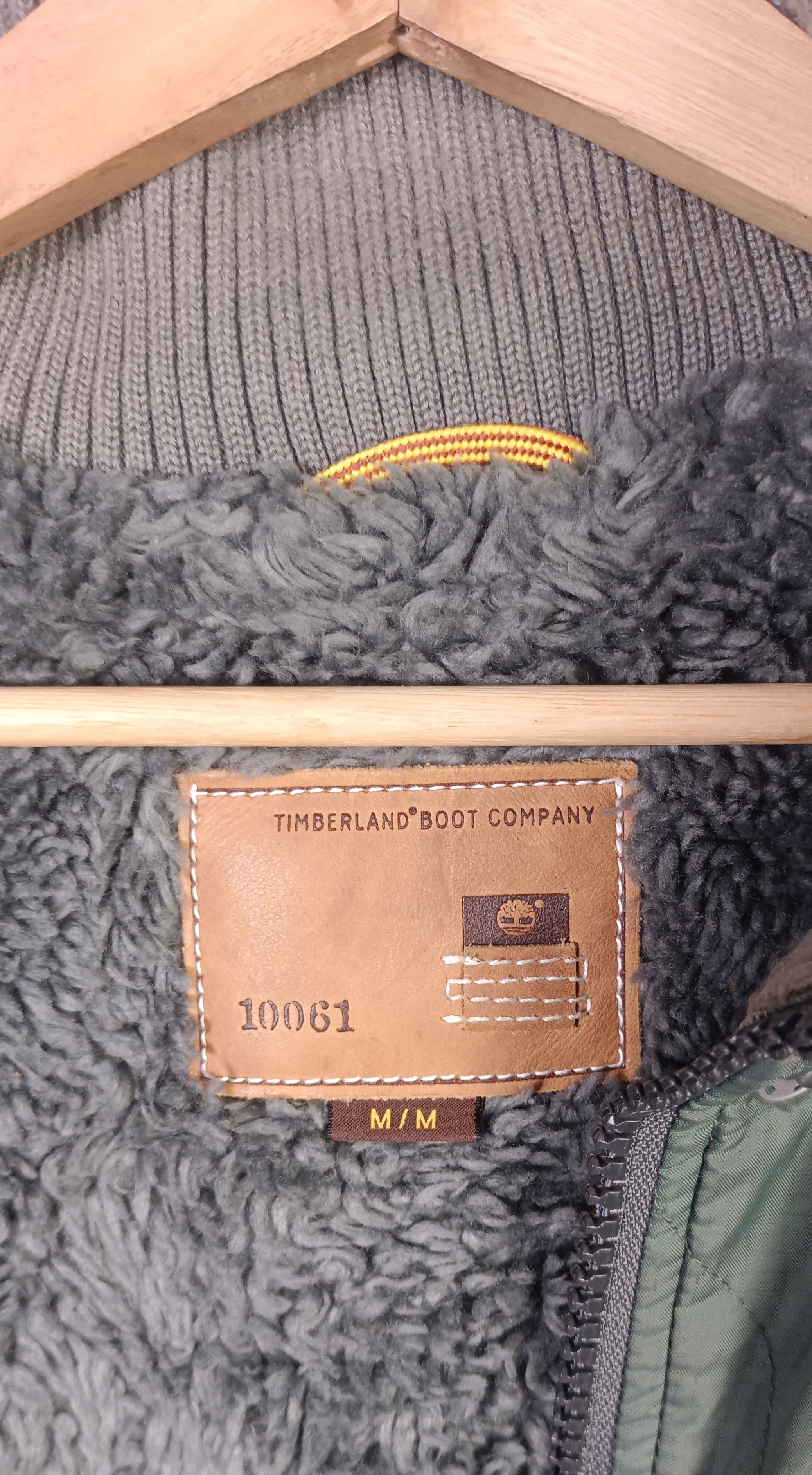 Japanese Brand × Timberland Timberland Boa-lined Quilted Bomber Jacket Lot 10061 Size US L / EU 52-54 / 3 - 10 Thumbnail