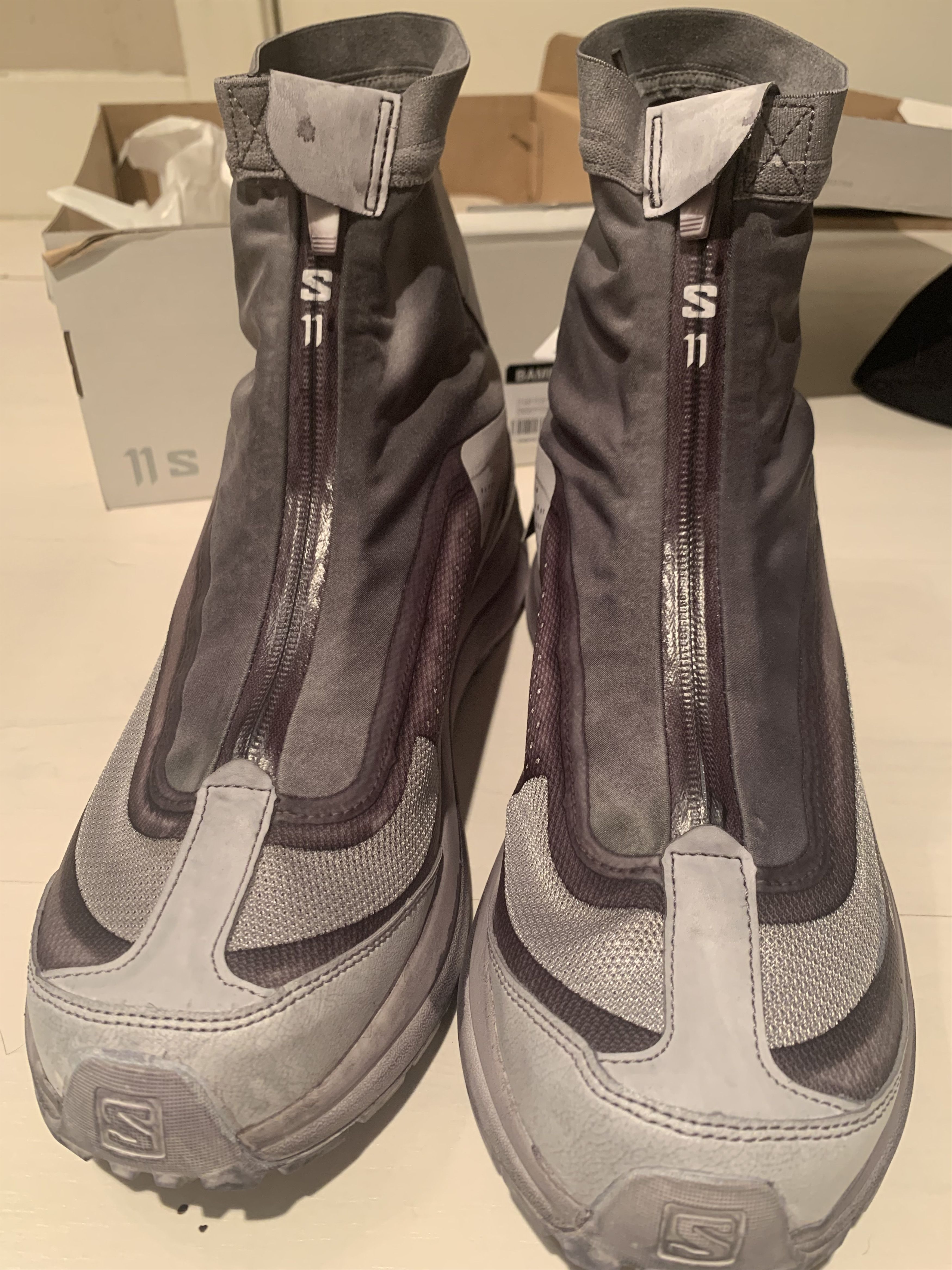 11 By Boris Bidjan Saberi × Salomon Salomon x 11bybbs Bamba 2 Object Dyed Light Gray Size US 10.5 / EU 43-44 - 7 Thumbnail