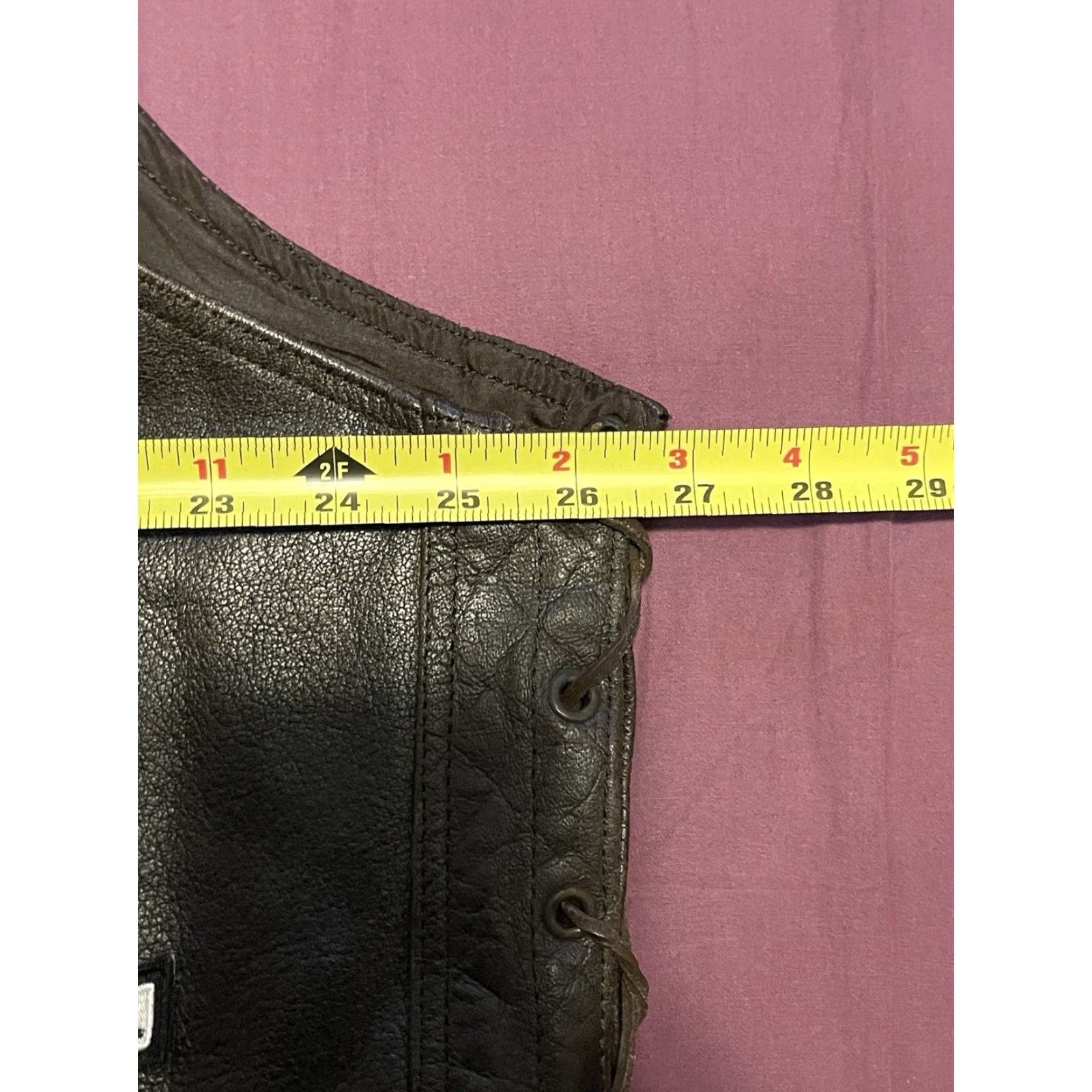 Vintage USA Bikers Dream Apparel Leather Vest Black Sz 56 Harley Davidson Patches Vintage DREAM Men Vest Size 56 Leather Black Pockets Size US XL / EU 56 / 4 - 8 Thumbnail