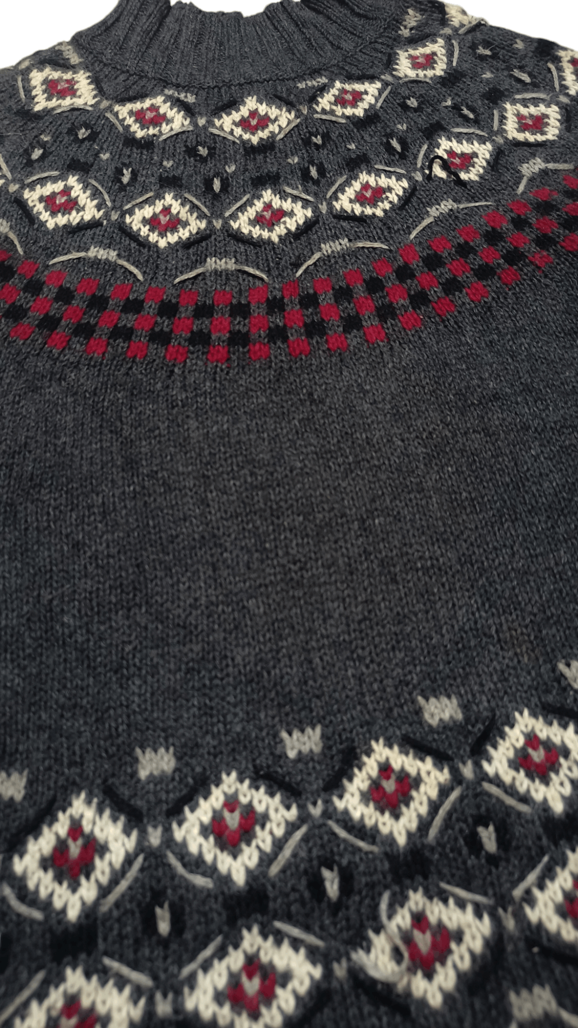 Basic Editions Vintage 80s BASIC EDITIONS Women's Ethnic Knit Sweater Size L / US 10 / IT 46 - 4 Thumbnail