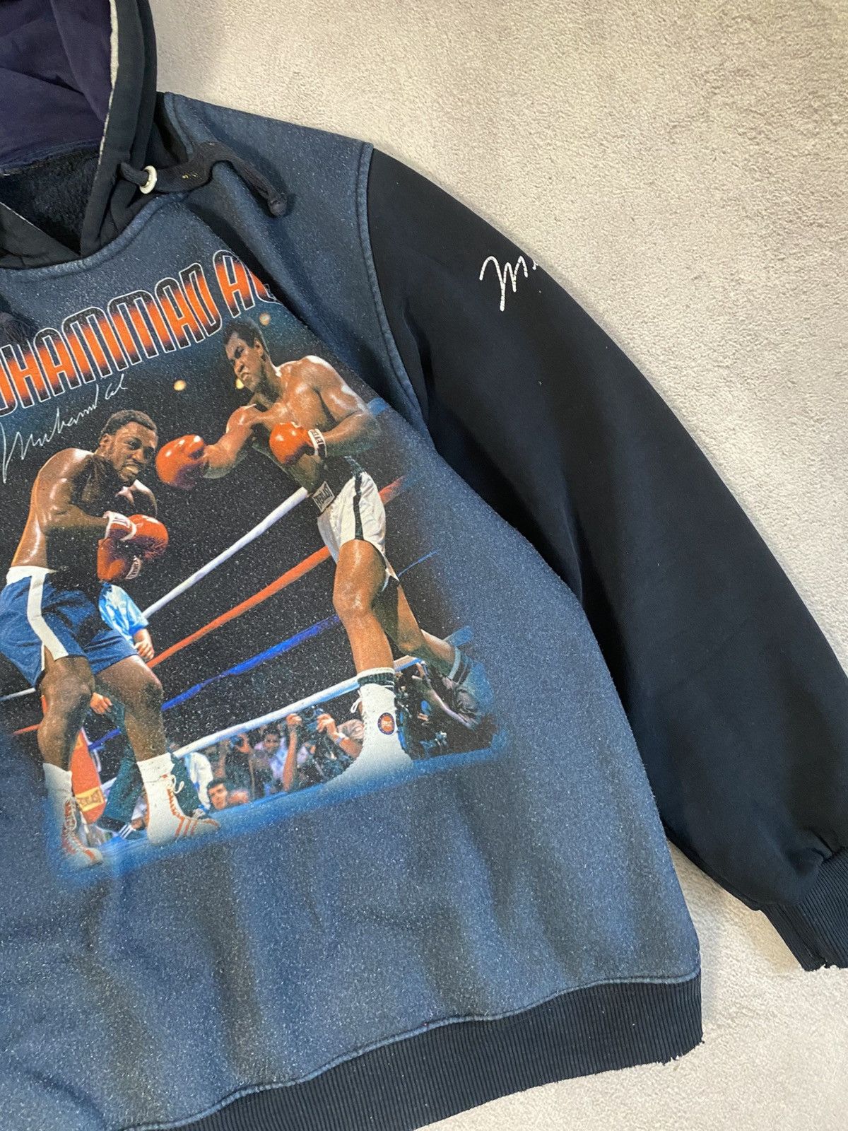 Japanese Brand × Vintage Vintage Muhammad Ali DG Distressed hoodie Size US XL / EU 56 / 4 - 3 Thumbnail